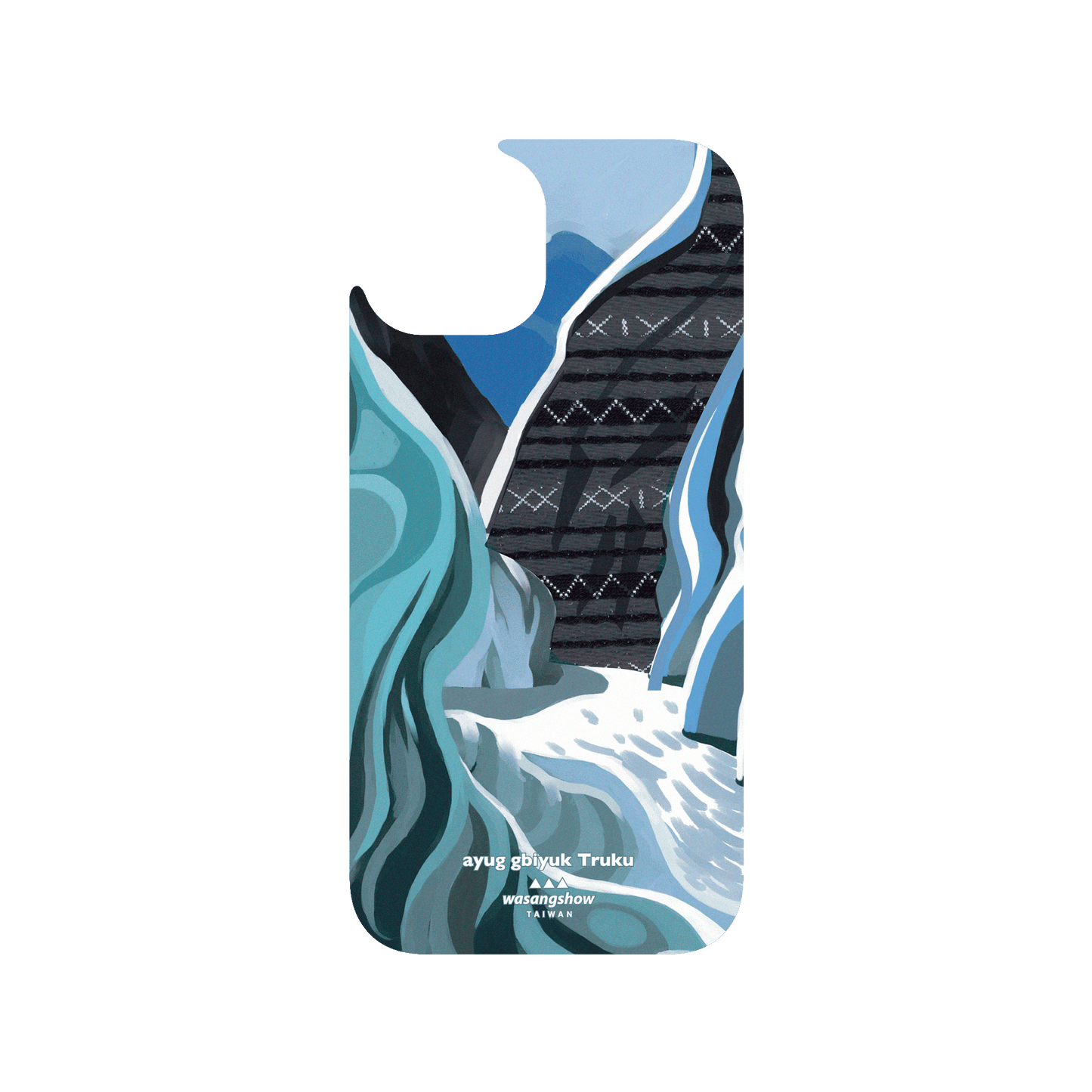RHINOSHIELD X WasangShow Clear iPhone 15 Case - Mlawa - Taroko Gorge