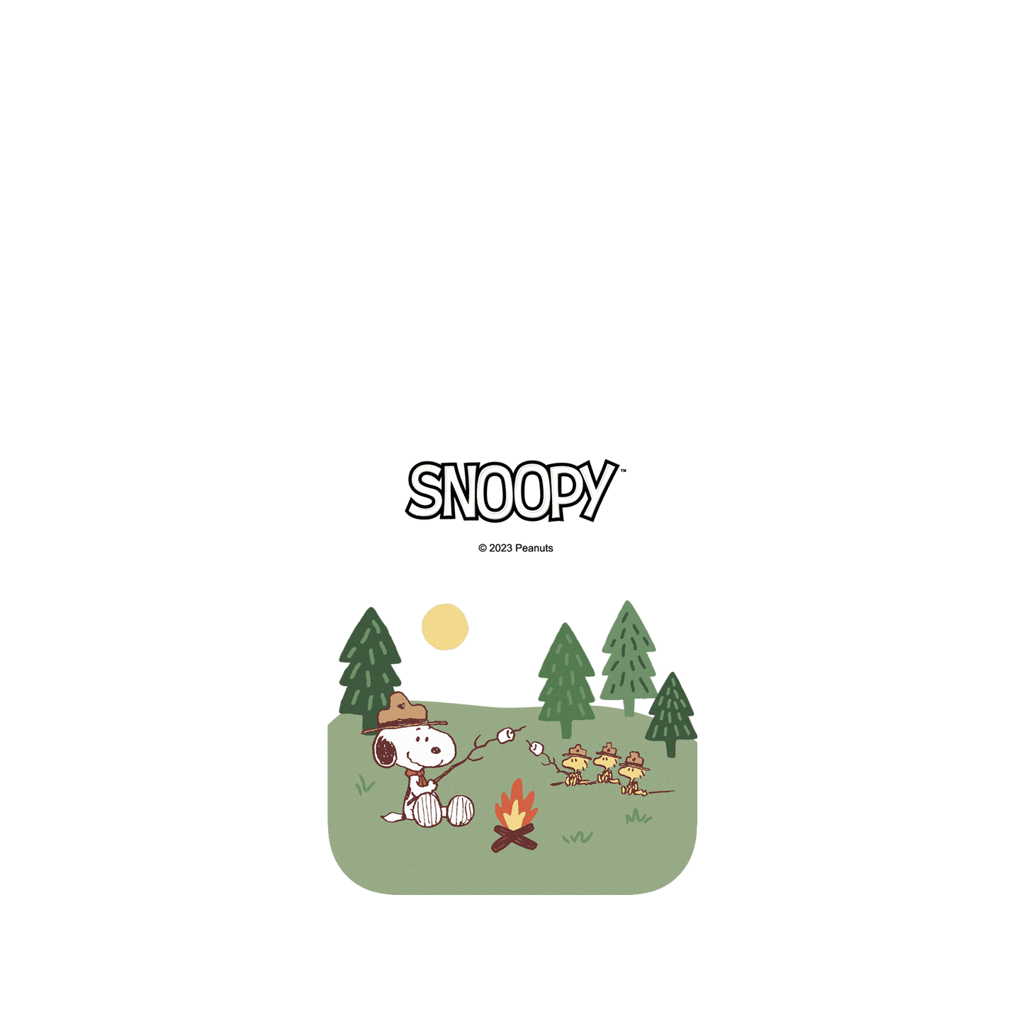 RHINOSHIELD X Snoopy JellyTint iPhone 15 Case - Camping Is Fun