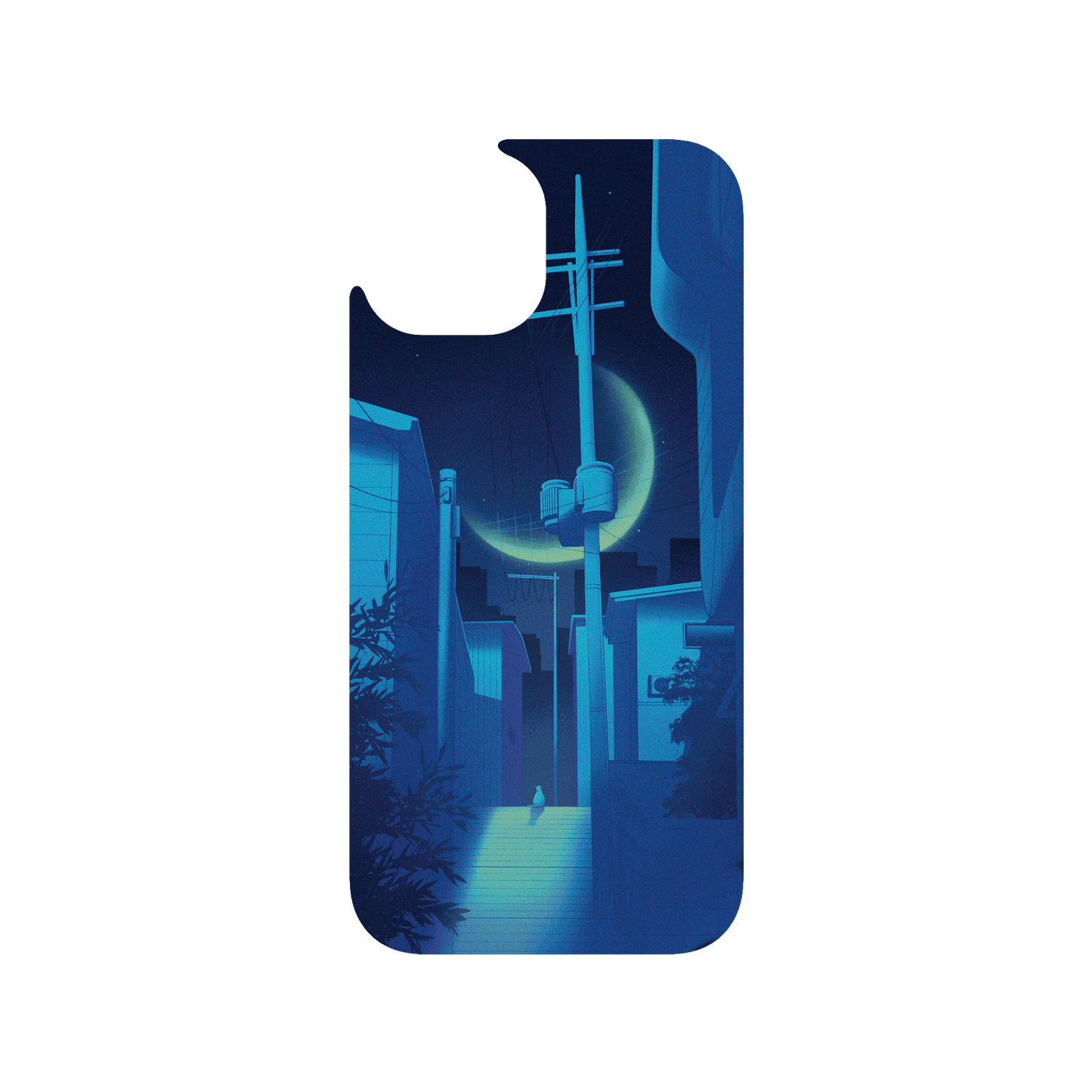 RHINOSHIELD X Surudenise Clear iPhone 15 Case - Lofi Moon