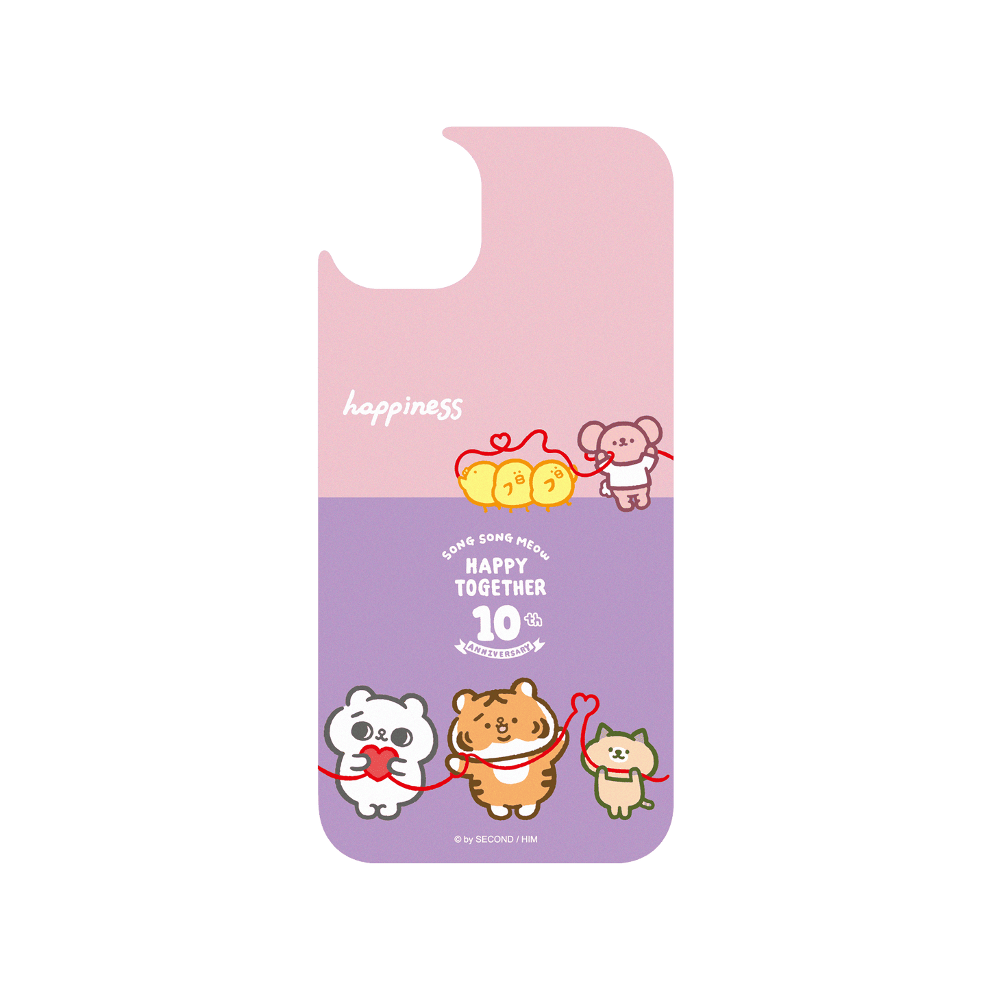 RHINOSHIELD X Song Song Meow by SECOND Clear iPhone 15 Plus Case - Happy 10th Anniversary!