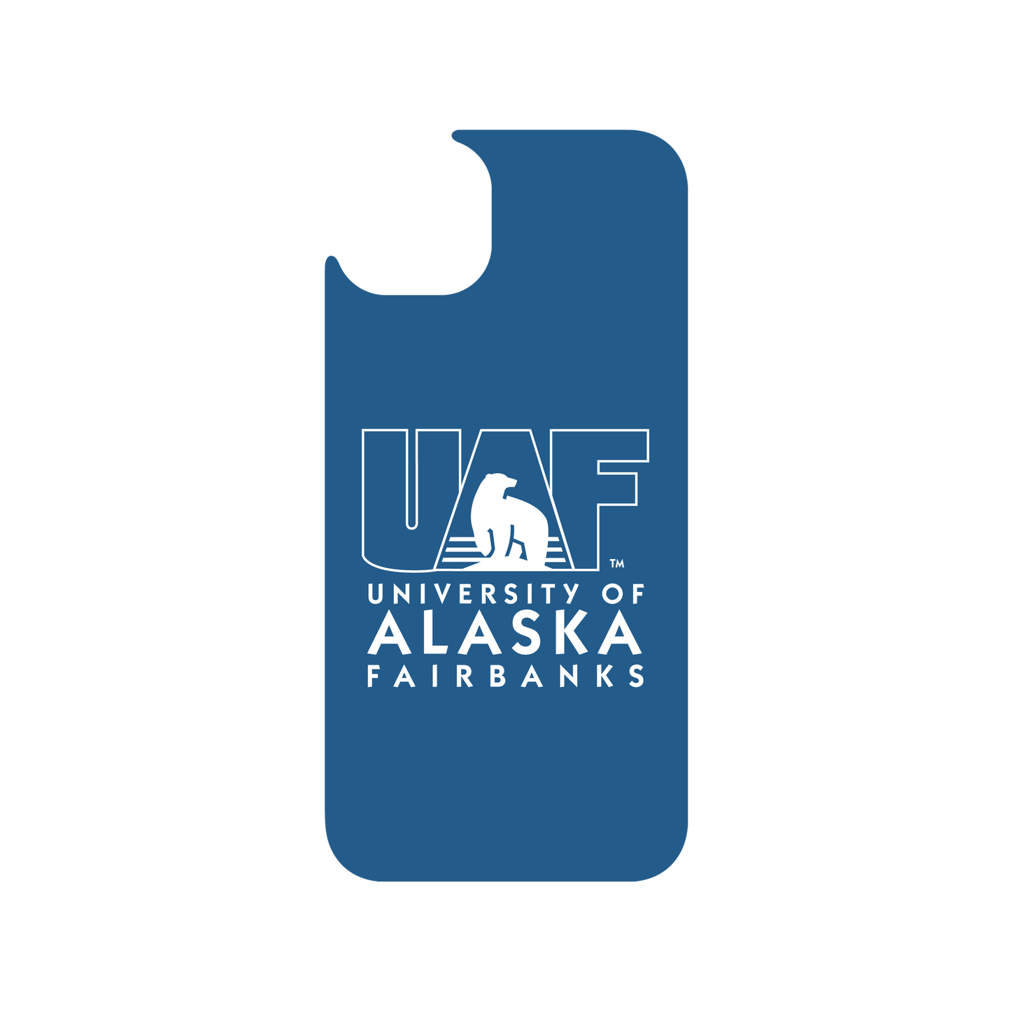 RHINOSHIELD X U.S. College Collections JellyTint (MagSafe compatible) iPhone 15 Plus - University of Alaska Fairbanks - University of Alaska Fairbanks TM Dark