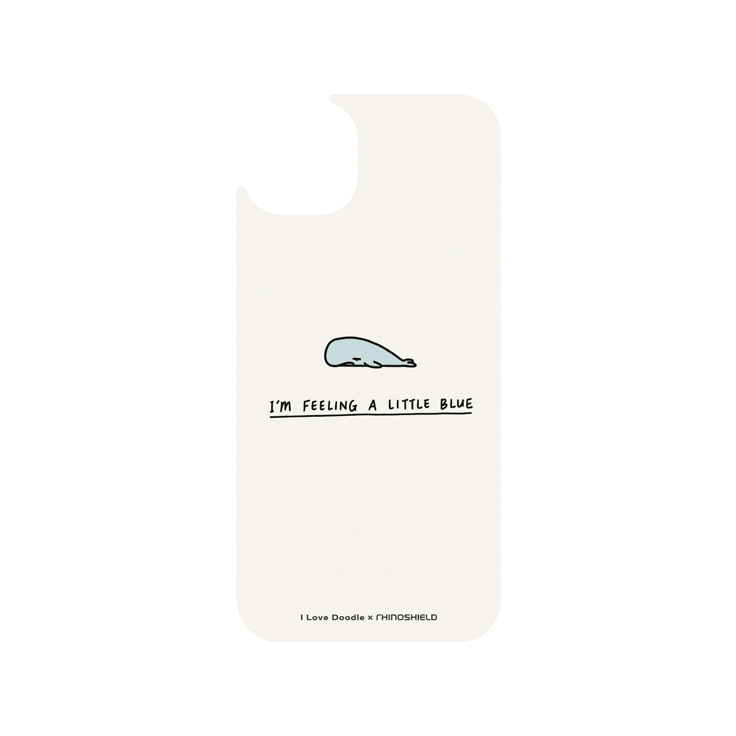 RHINOSHIELD X I Love Doodle Clear iPhone 15 Plus Case - Im Feeling A Little Blue