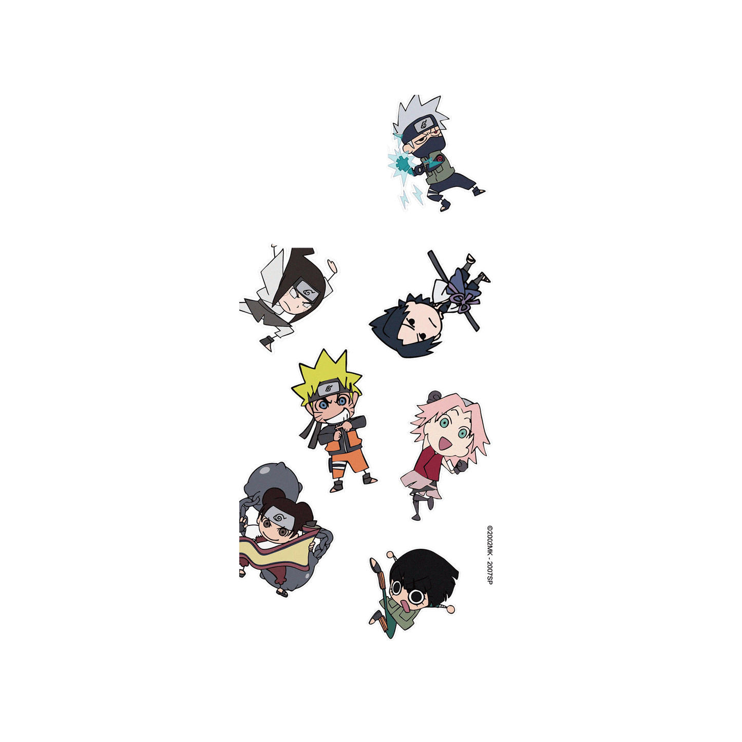 RHINOSHIELD X Naruto Shippuden Clear Case (MagSafe compatible) iPhone 15 Pro Max - Chibi - Team 7 & 13