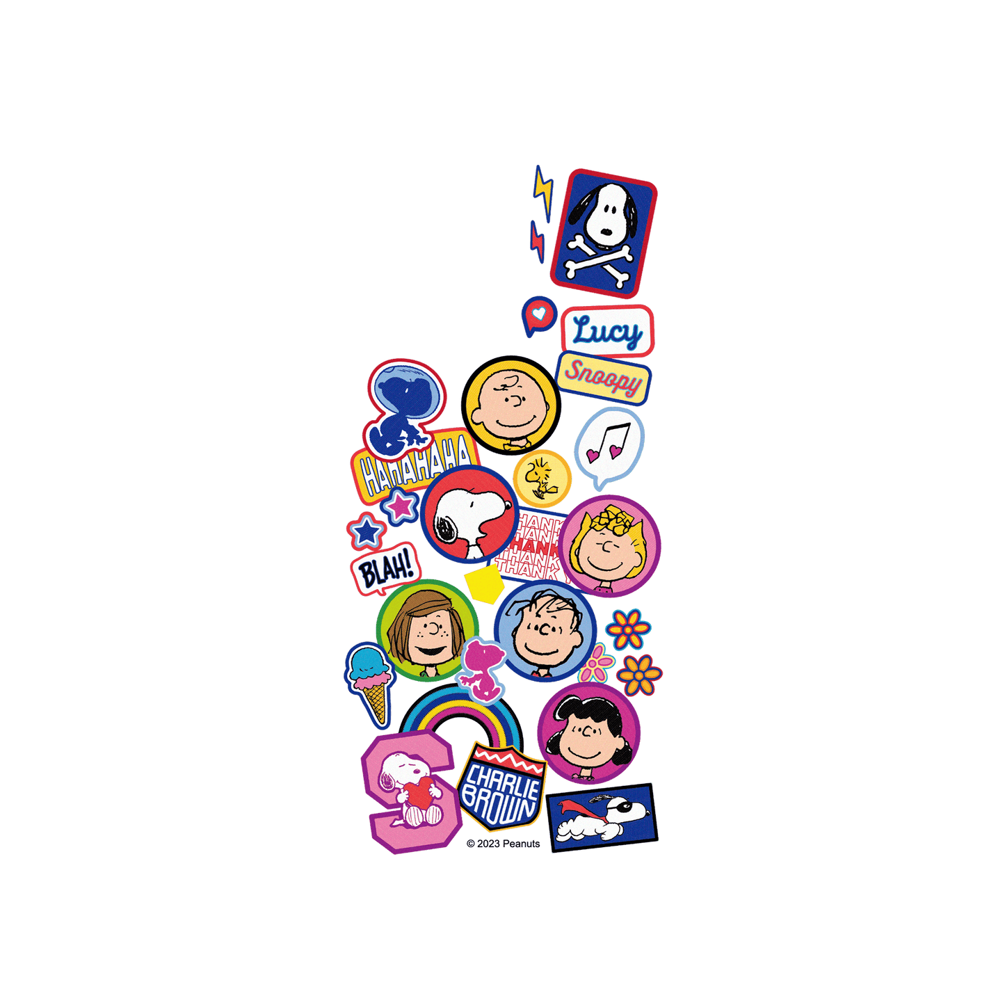 RhinoShield X Snoopy Clear iPhone 15 Pro Max Case - Peace & Love - Patch Pack