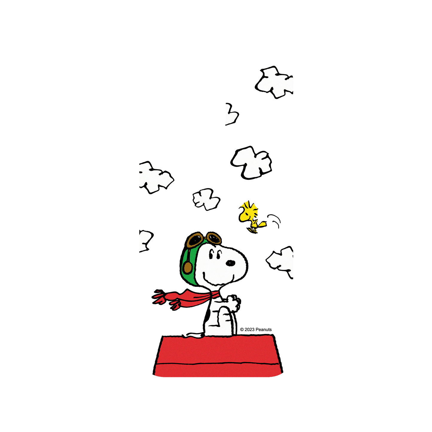 RhinoShield X Snoopy Clear iPhone 15 Pro Max Case - Pilot Snoopy