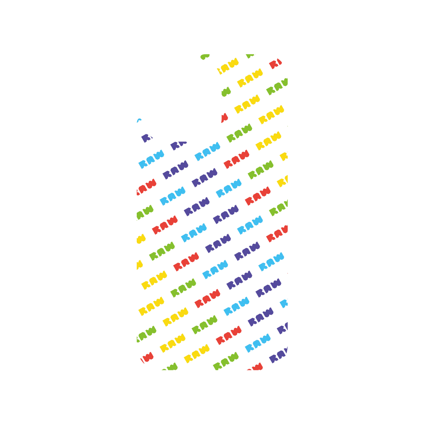 RhinoShield X JOCR Clear iPhone 15 Pro Max Case - Raw Rainbow Pattern Small