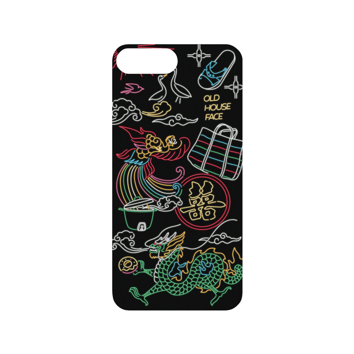 RHINOSHIELD X OldHouseFace Mod NX iPhone 7 Plus Case - Taiwanese Neon Light Backplate