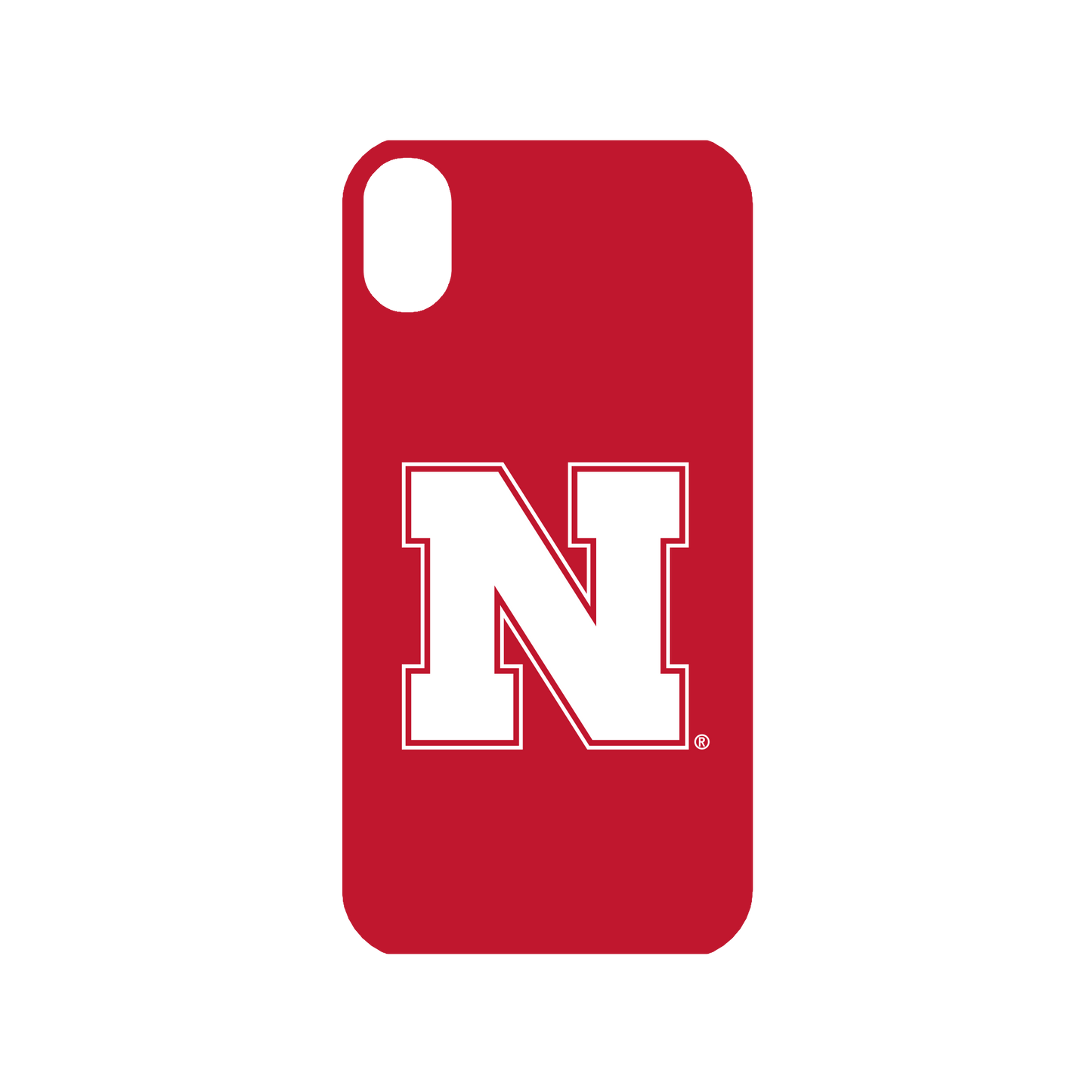 RHINOSHIELD X U.S. College Collections Mod NX iPhone XR Case - University of Nebraska–Lincoln - Nebrasks White Backplate