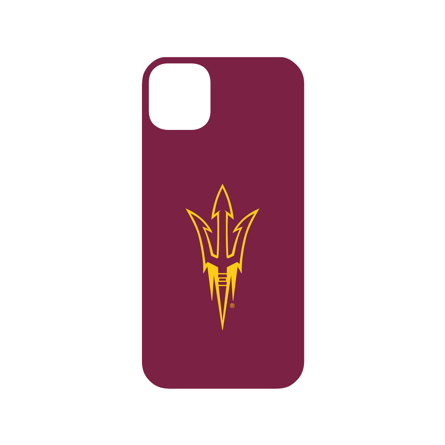 RHINOSHIELD X U.S. College Collections Mod NX iPhone 11 Pro Max Case - Arizona State University - Forks Up™ - Maroon Backplate