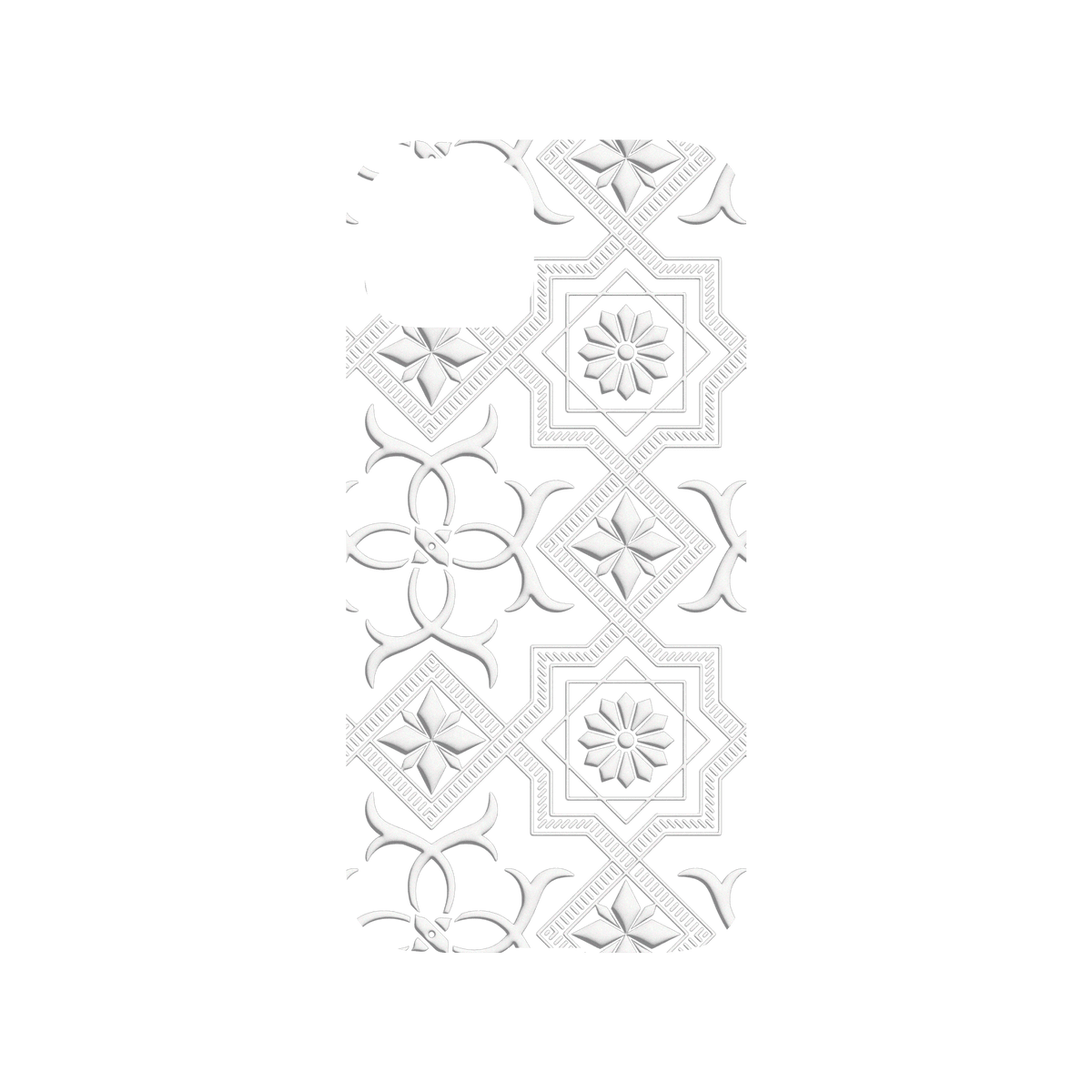 RHINOSHIELD X OldHouseFace Mod NX iPhone 13 Case - Patterned Glass- Cube and Flower Backplate
