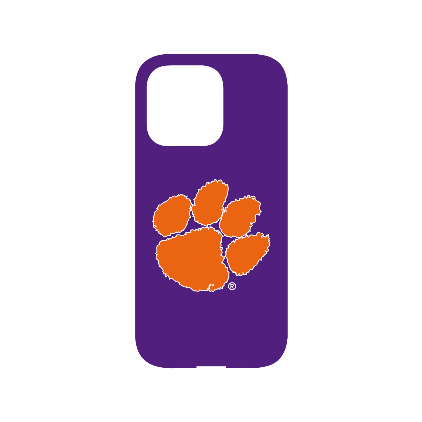 RHINOSHIELD X U.S. College Collections Mod NX (MagSafe compatible) iPhone 14 Pro Case - Clemson University - Tigers-Purple Backplate
