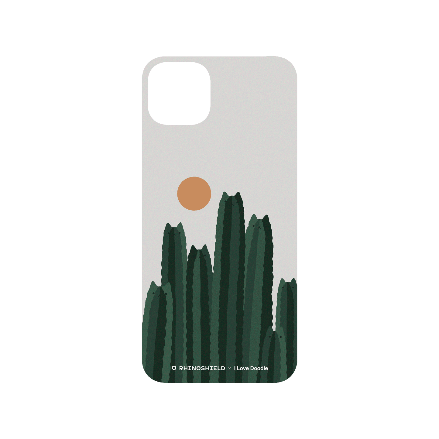RHINOSHIELD X I Love Doodle Mod NX (MagSafe compatible) iPhone 15 Plus Case - Cat and Plant - Cattus Backplate