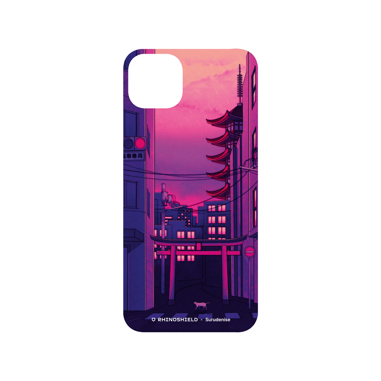 RHINOSHIELD X Surudenise Mod NX (MagSafe compatible) iPhone 15 Plus Case - Tokyo Day Backplate
