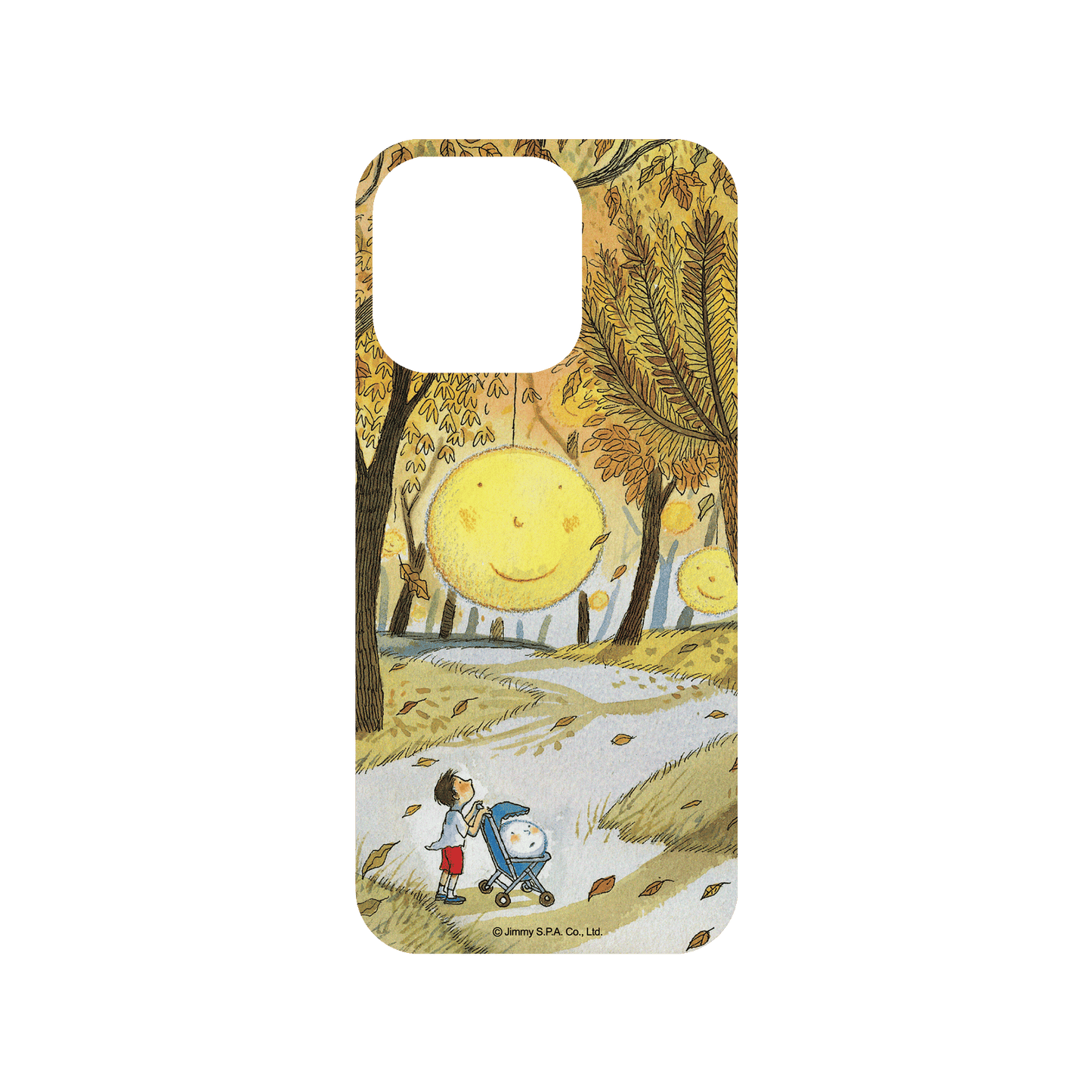 RHINOSHIELD X Jimmy Mod NX iPhone 15 Pro Case - The Moon Forgot - Autumn Backplate