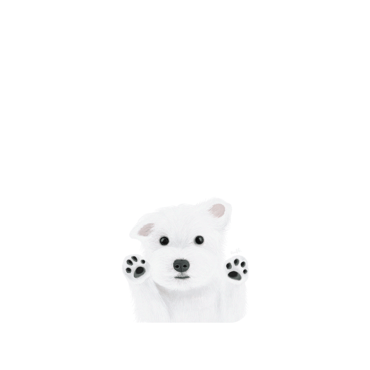 RHINOSHIELD Mod NX (MagSafe compatible) iPhone 15 Pro Max Case: Original Designs - Puppy Love Backplate