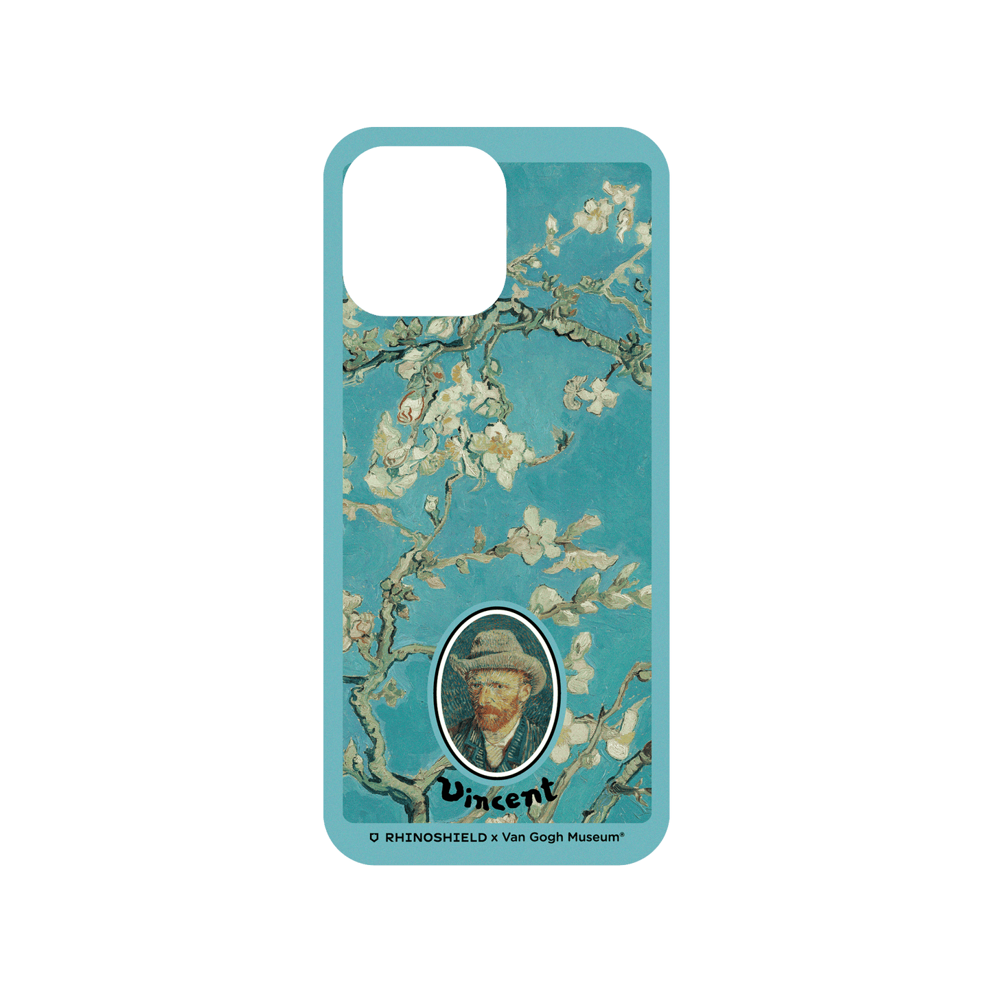 RHINOSHIELD X Van Gogh Museum Mod NX (MagSafe compatible) iPhone 15 Pro Max Case - Almond Blossom - Frame Backplate