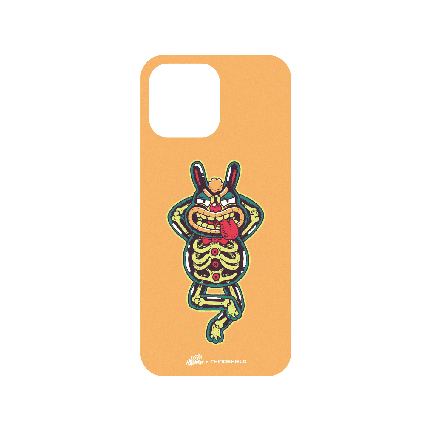 RHINOSHIELD X Lei Melendres Mod NX iPhone 15 Pro Max Case - Skeleton Rabbit Backplate