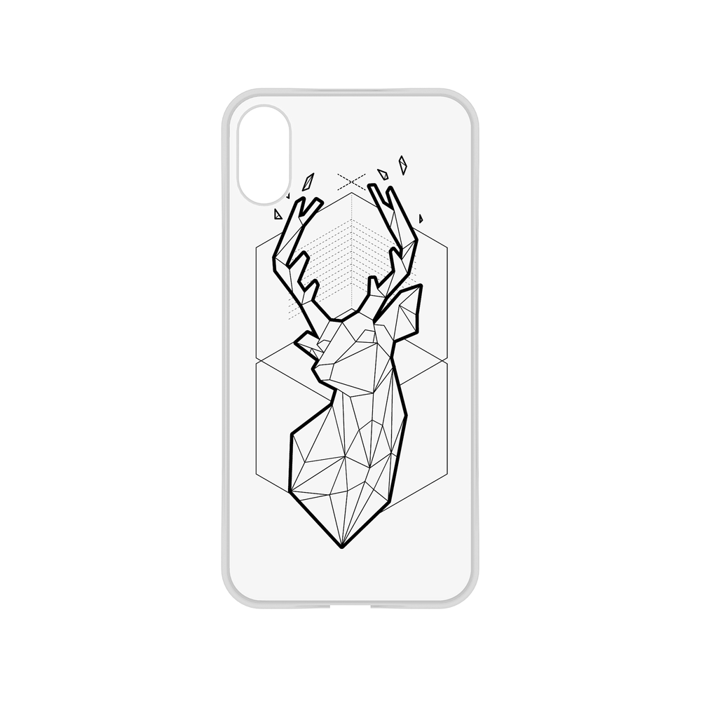 (SKUEOL) (EOL) iPhone X 犀牛盾Mod NX獨家設計款邊框背蓋兩用手機殼 - 幾何-北歐系列/黑鹿