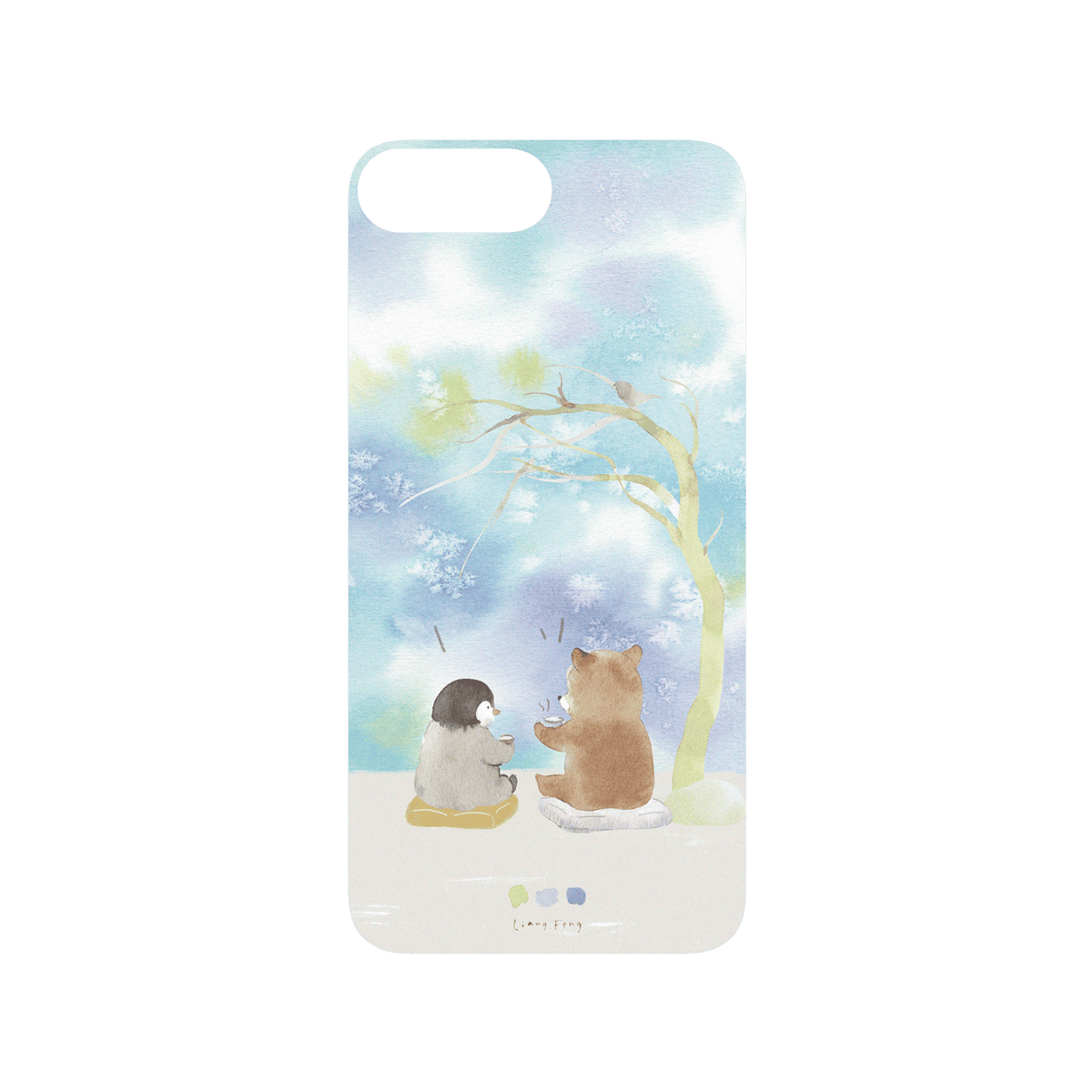 RHINOSHIELD X Liang Feng SolidSuit iPhone 7 Plus Case - Penguin & Bear
