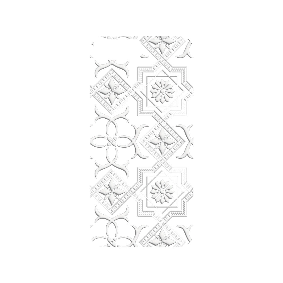 RHINOSHIELD X OldHouseFace SolidSuit iPhone 8 Plus Case - Patterned Glass- Cube and Flower