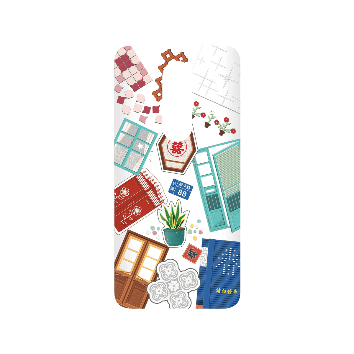 RHINOSHIELD X OldHouseFace SolidSuit OnePlus 7 Pro Case - Classic House Compilation