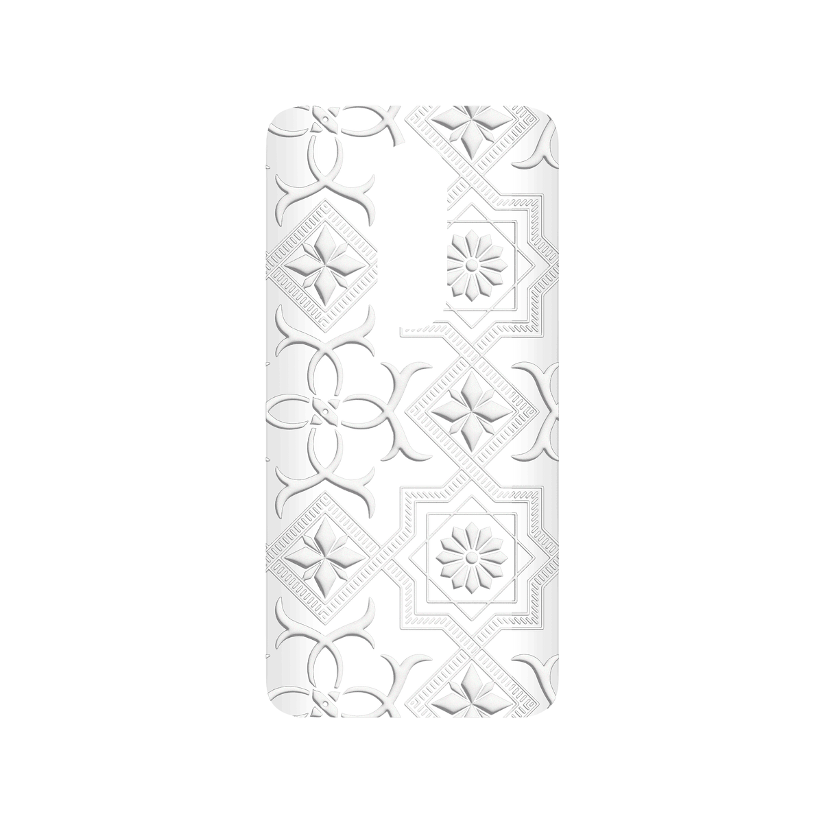 RHINOSHIELD X OldHouseFace SolidSuit OnePlus 7 Pro Case - Patterned Glass- Cube and Flower