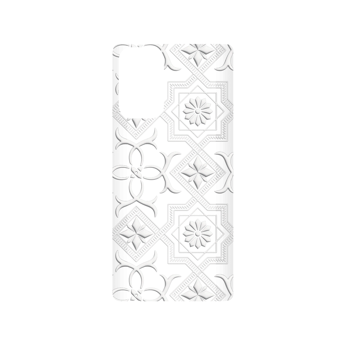 RHINOSHIELD X OldHouseFace SolidSuit Samsung Galaxy Note20 (4G/5G) Case - Patterned Glass- Cube and Flower