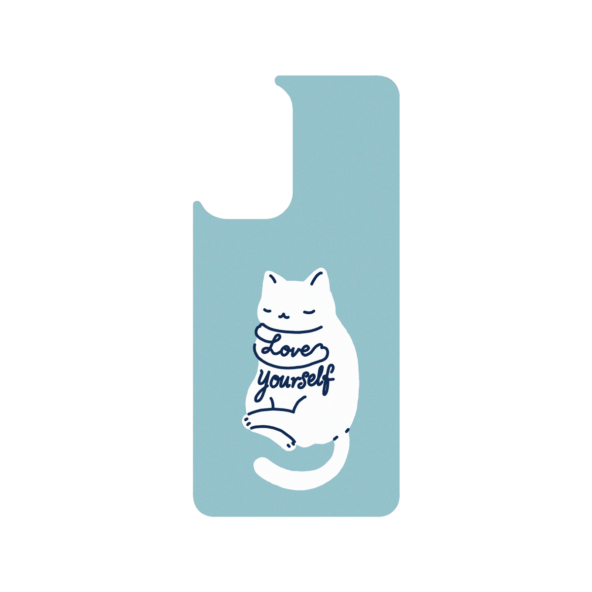 RHINOSHIELD X I Love Doodle SolidSuit Samsung Galaxy A52 (4G/5G) Case - Mindful Cat - Love Yourself