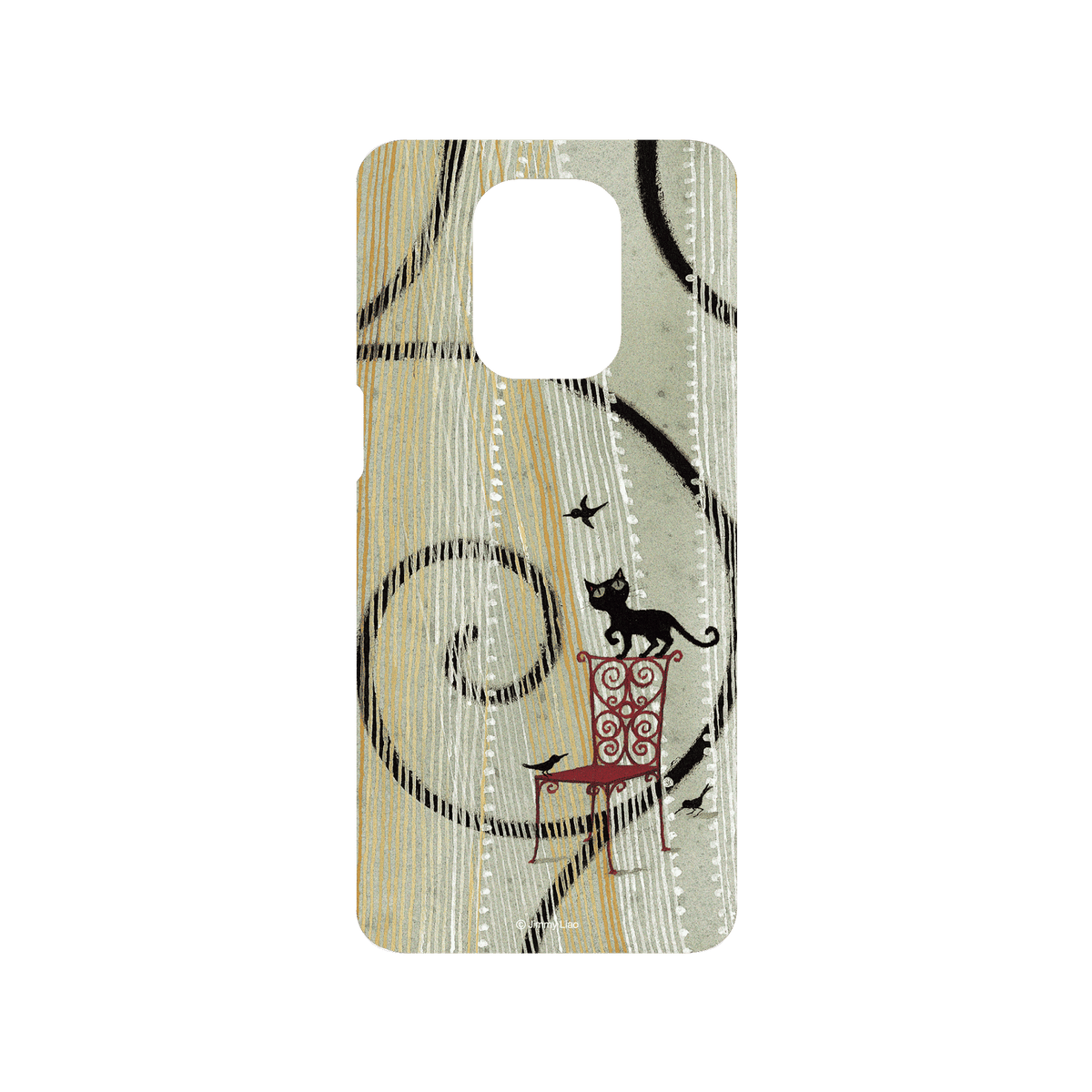 RHINOSHIELD X Jimmy SolidSuit Redmi Note 9 Pro (4G) Case - Missing My Cat - Black Cat