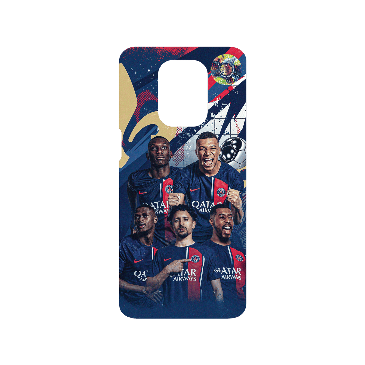 RHINOSHIELD X PSG SolidSuit Redmi Note 9S Case - PSG Victory - Team 1
