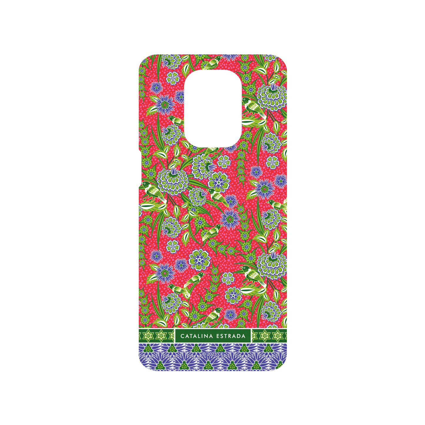 RHINOSHIELD X Catalina Estrada SolidSuit Redmi Note 9 Pro (4G) Case - Red Flowers