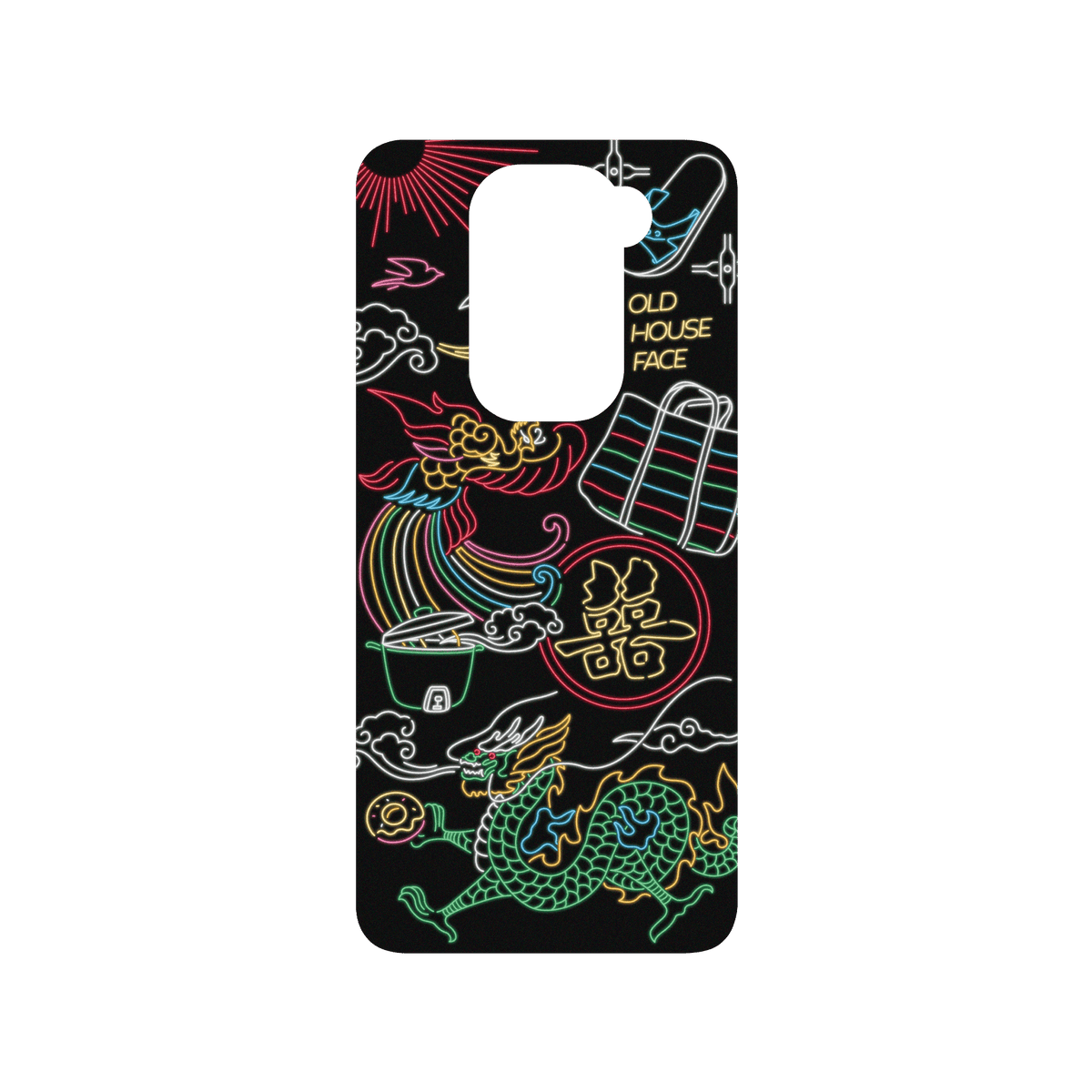 RHINOSHIELD X OldHouseFace SolidSuit Redmi Note 9 (4G Global) Case - Taiwanese Neon Light