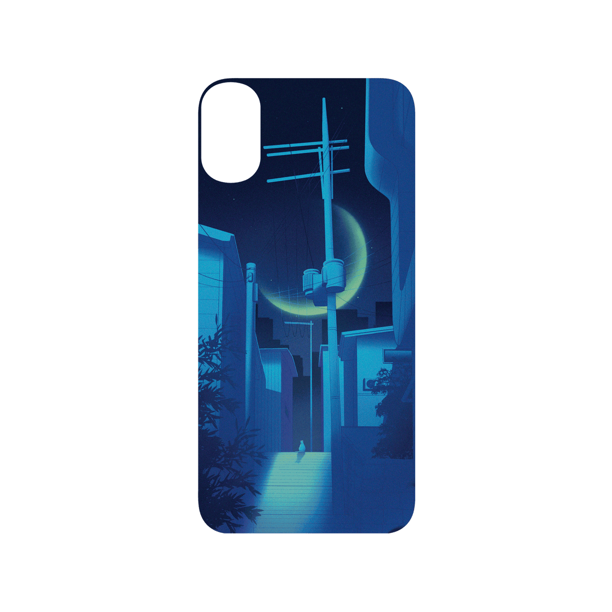 RHINOSHIELD X Surudenise SolidSuit iPhone X Case - Lofi Moon