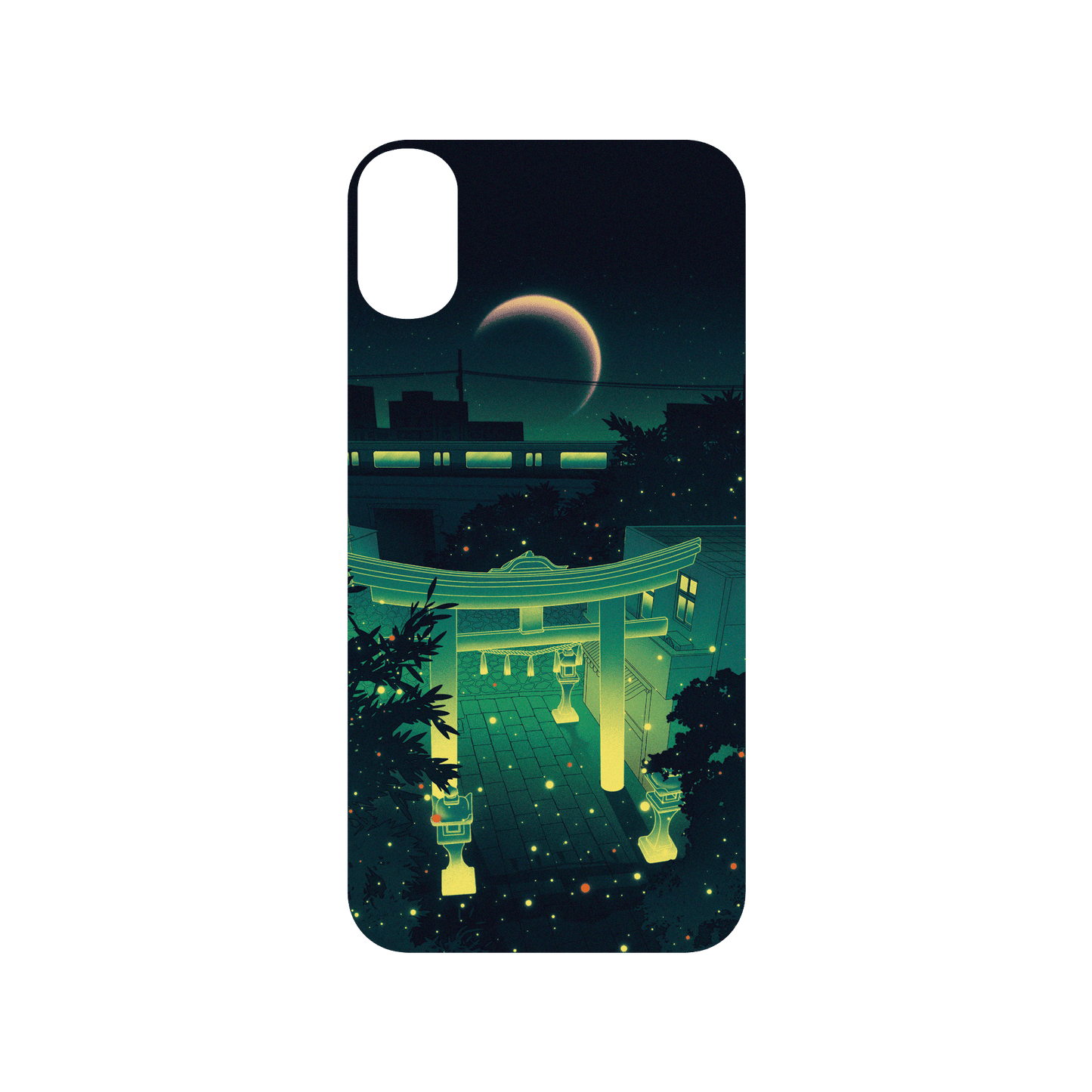 RHINOSHIELD X Surudenise SolidSuit iPhone XR Case - Japan at Night