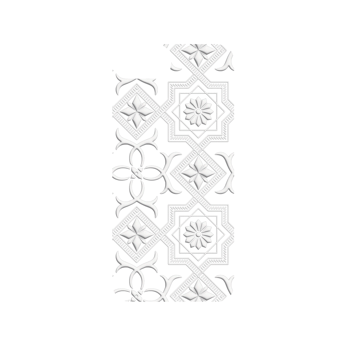 RHINOSHIELD X OldHouseFace SolidSuit iPhone 7 Case - Patterned Glass- Cube and Flower