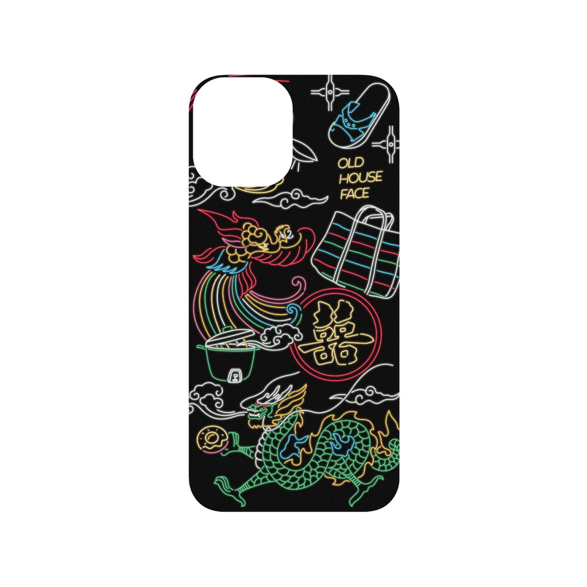 RHINOSHIELD X OldHouseFace SolidSuit iPhone 12 Pro Case - Taiwanese Neon Light