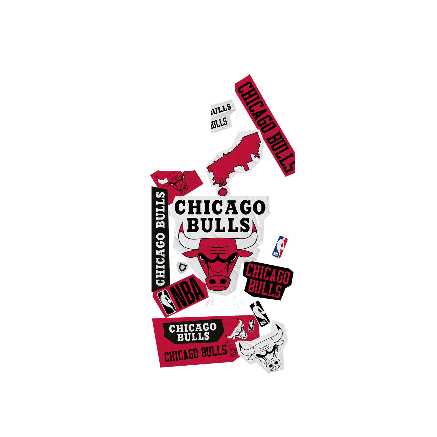 RhinoShield X NBA SolidSuit (MagSafe compatible) Samsung Galaxy S23+ Case - Chicago Bulls - Collage