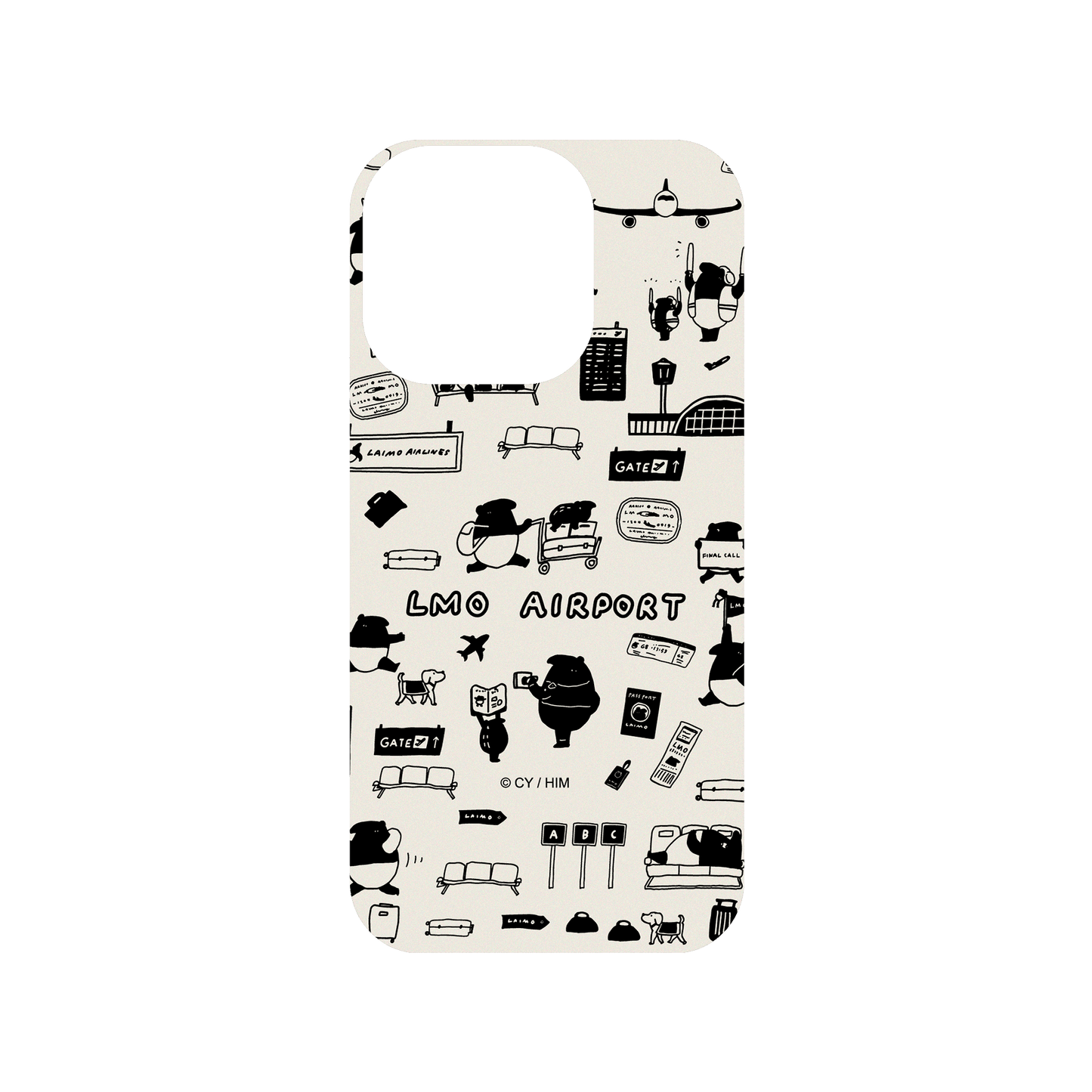 RHINOSHIELD X LAIMO SolidSuit (MagSafe compatible) iPhone 15 Pro Case - LMO AIRPORT