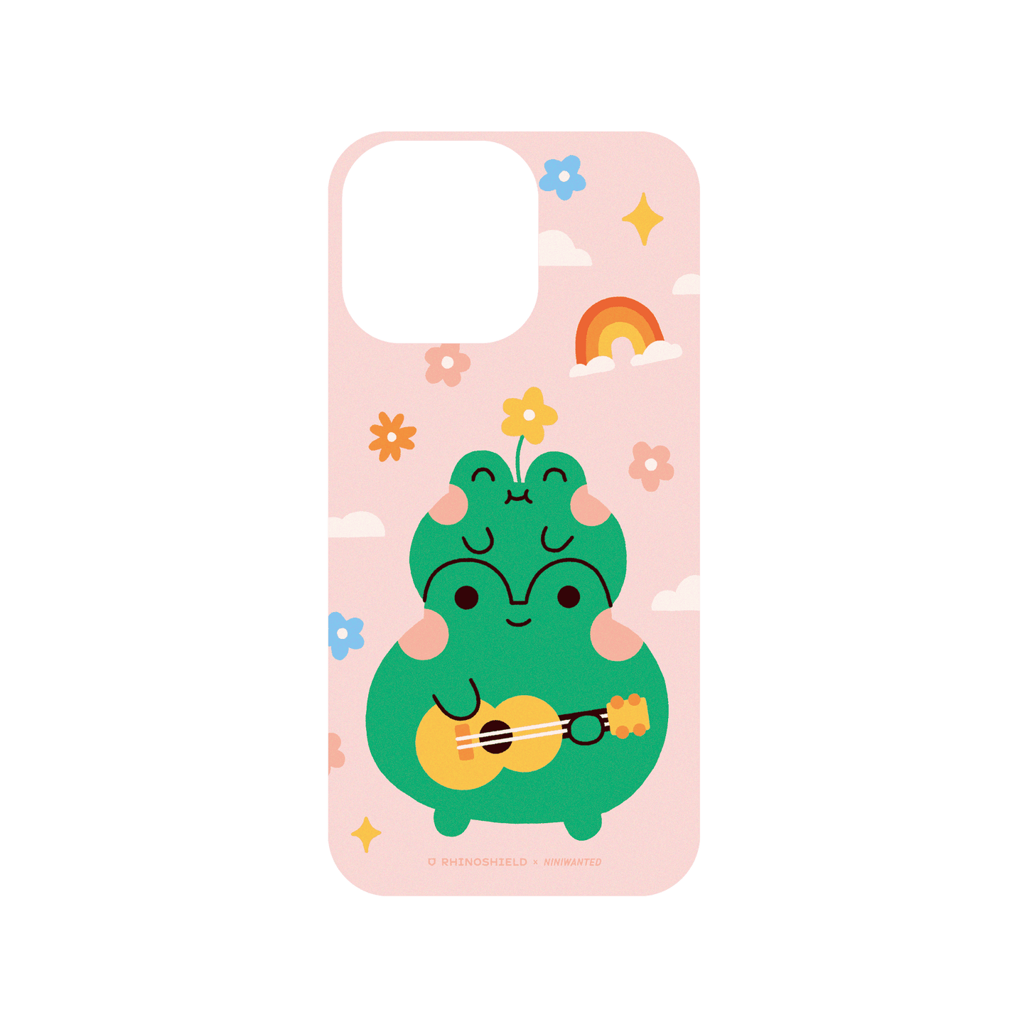 RHINOSHIELD X NINIWANTED SolidSuit iPhone 15 Pro Max Case - Frogs Ukulele