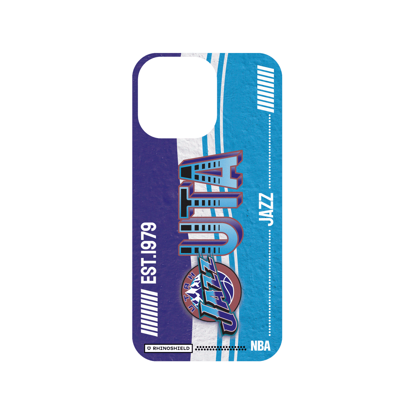 RHINOSHIELD X NBA SolidSuit iPhone 15 Pro Max Case - Utah Jazz - Vintage Card