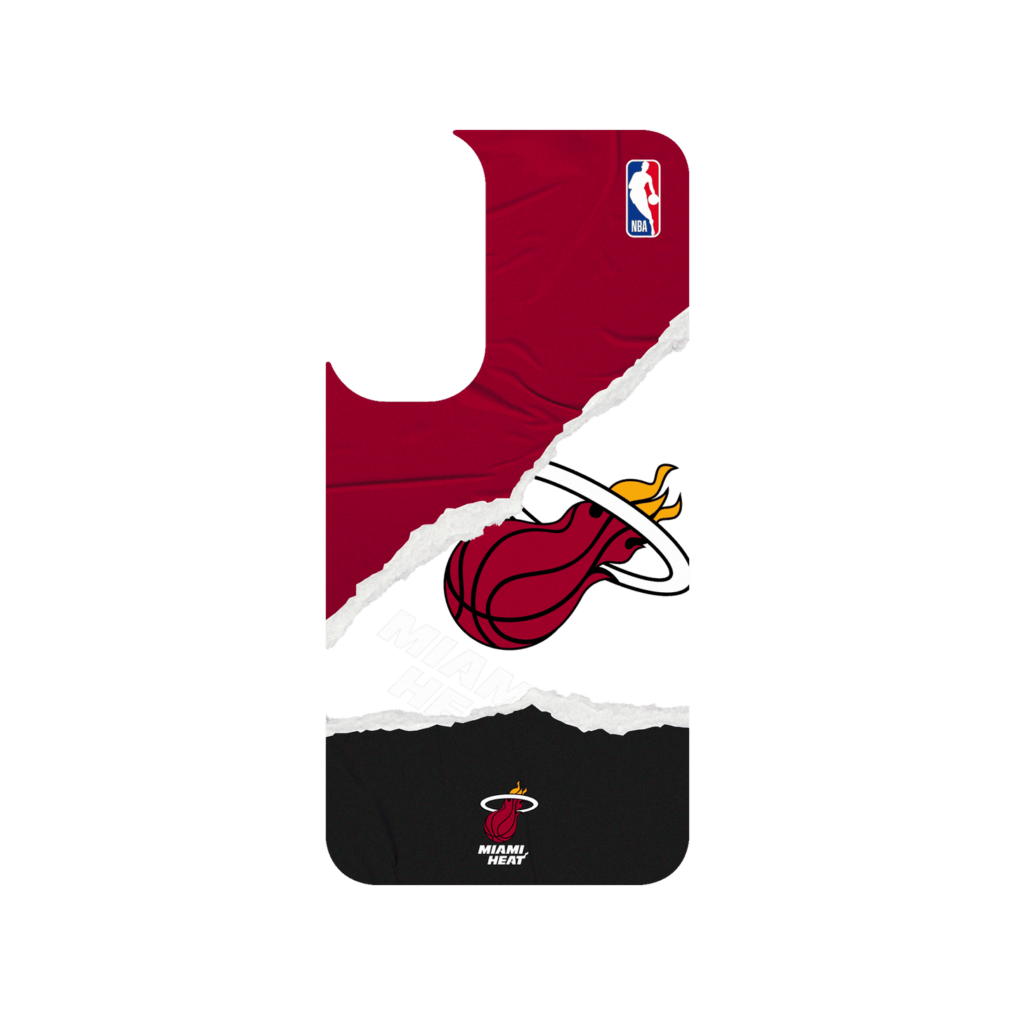 RhinoShield X NBA SolidSuit (MagSafe compatible) Samsung Galaxy S23 FE Case - Miami Heats - Sweat and Tears