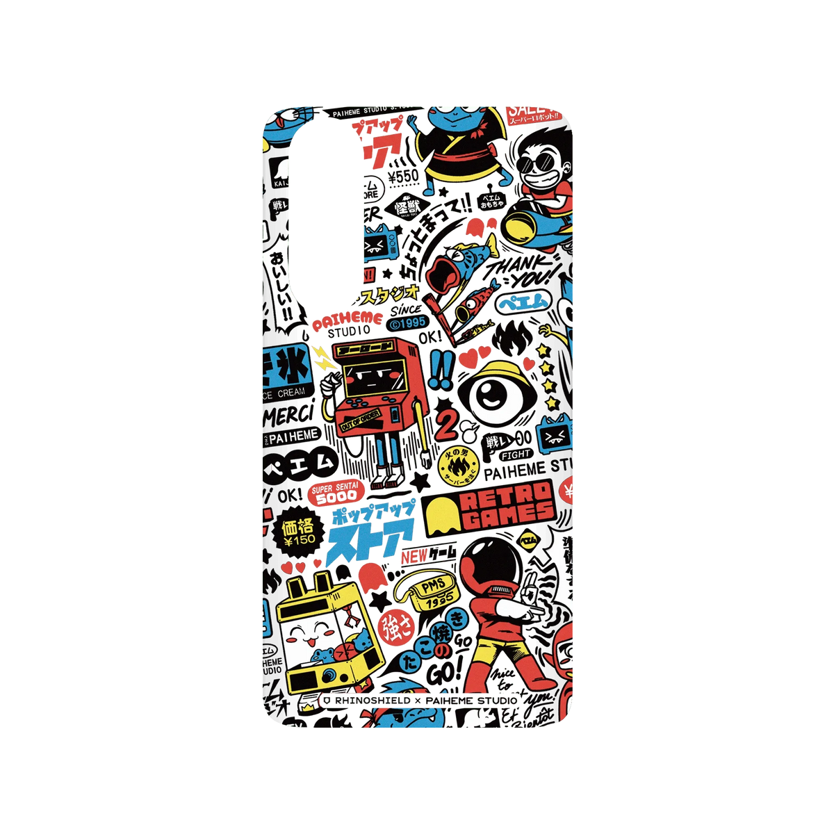 RHINOSHIELD X Paiheme Studio SolidSuit Huawei P30 Case - Retro Games Color