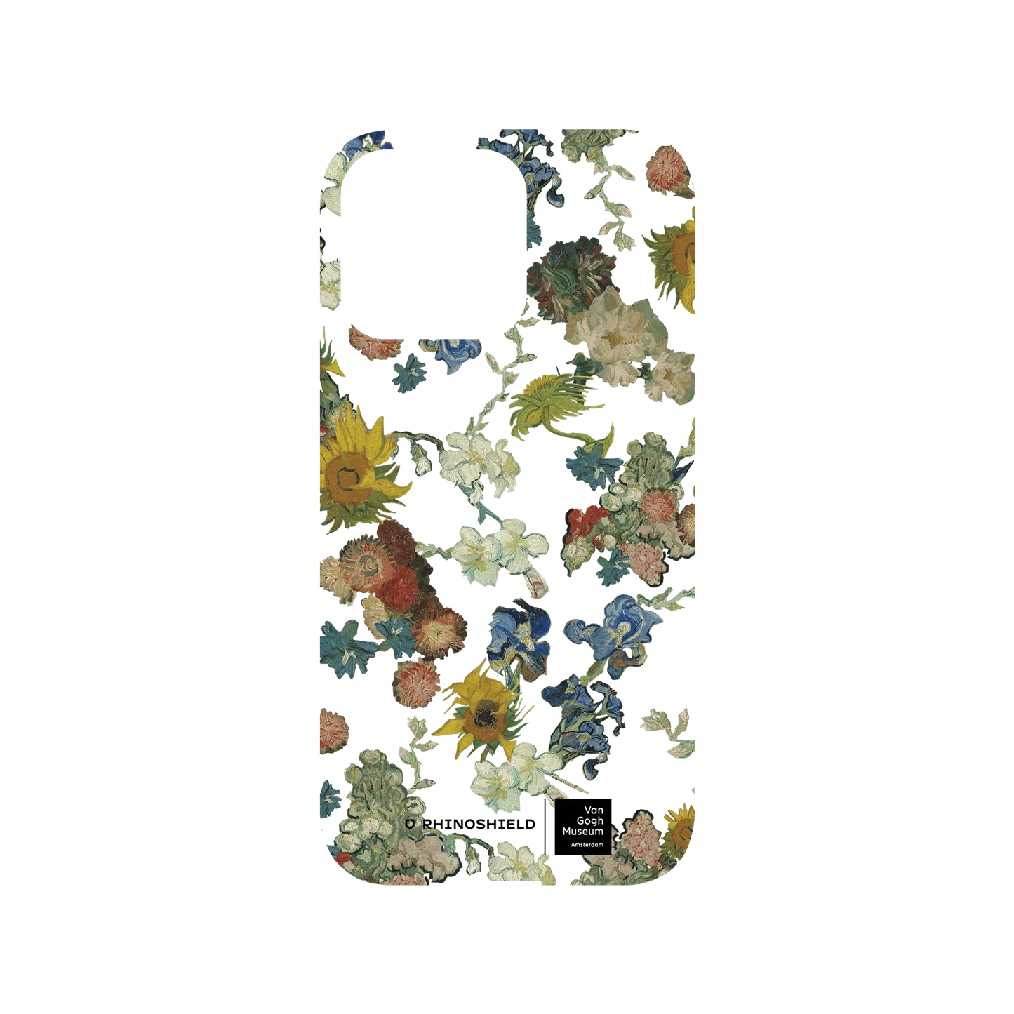 RHINOSHIELD X Van Gogh Museum Mod NX iPhone 14 Pro Max Case - Vincent's Flowers - 50th Anniversary Transparent Backplate