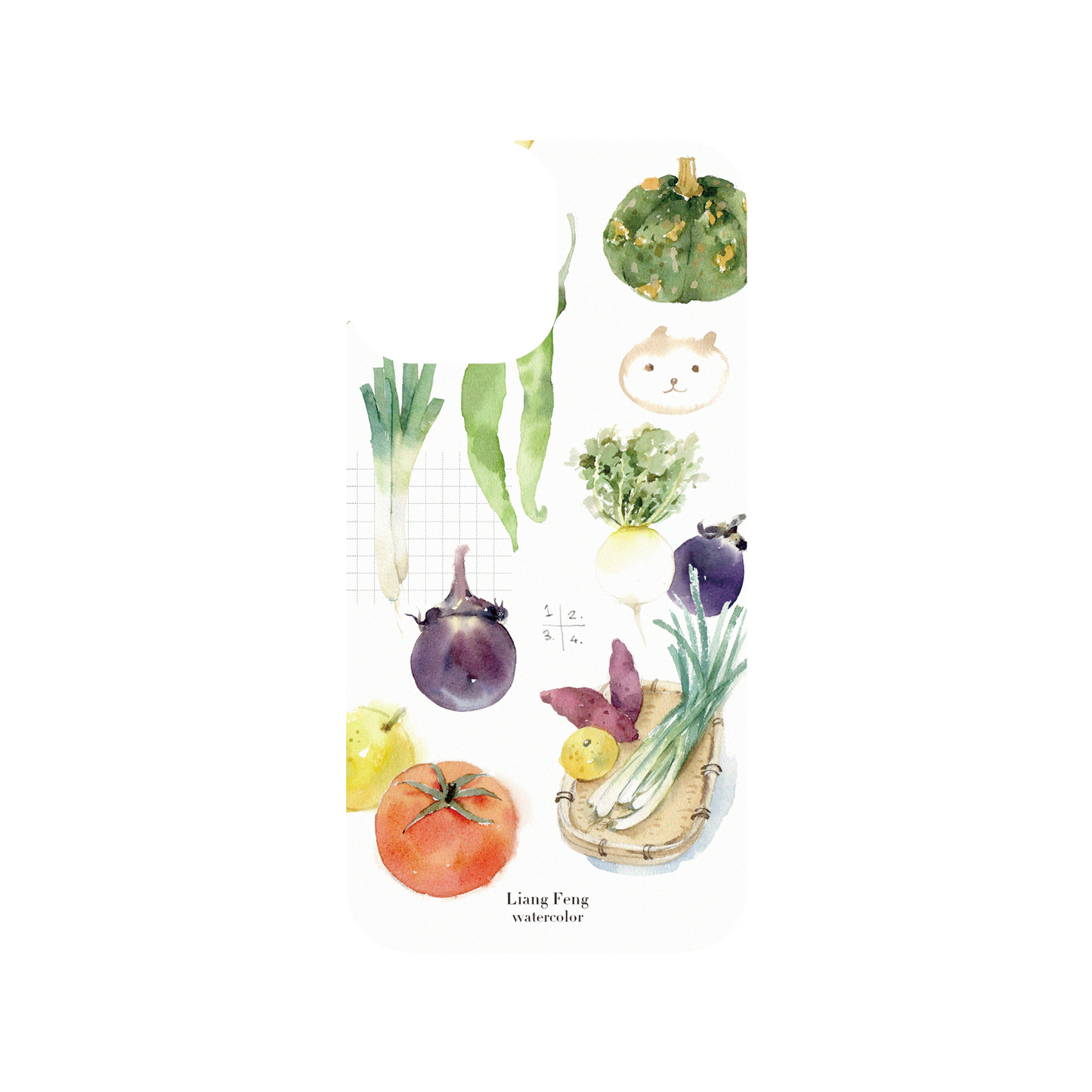 RHINOSHIELD X Liang Feng Clear Case (MagSafe compatible) iPhone 12 Pro - Wild Vegetables