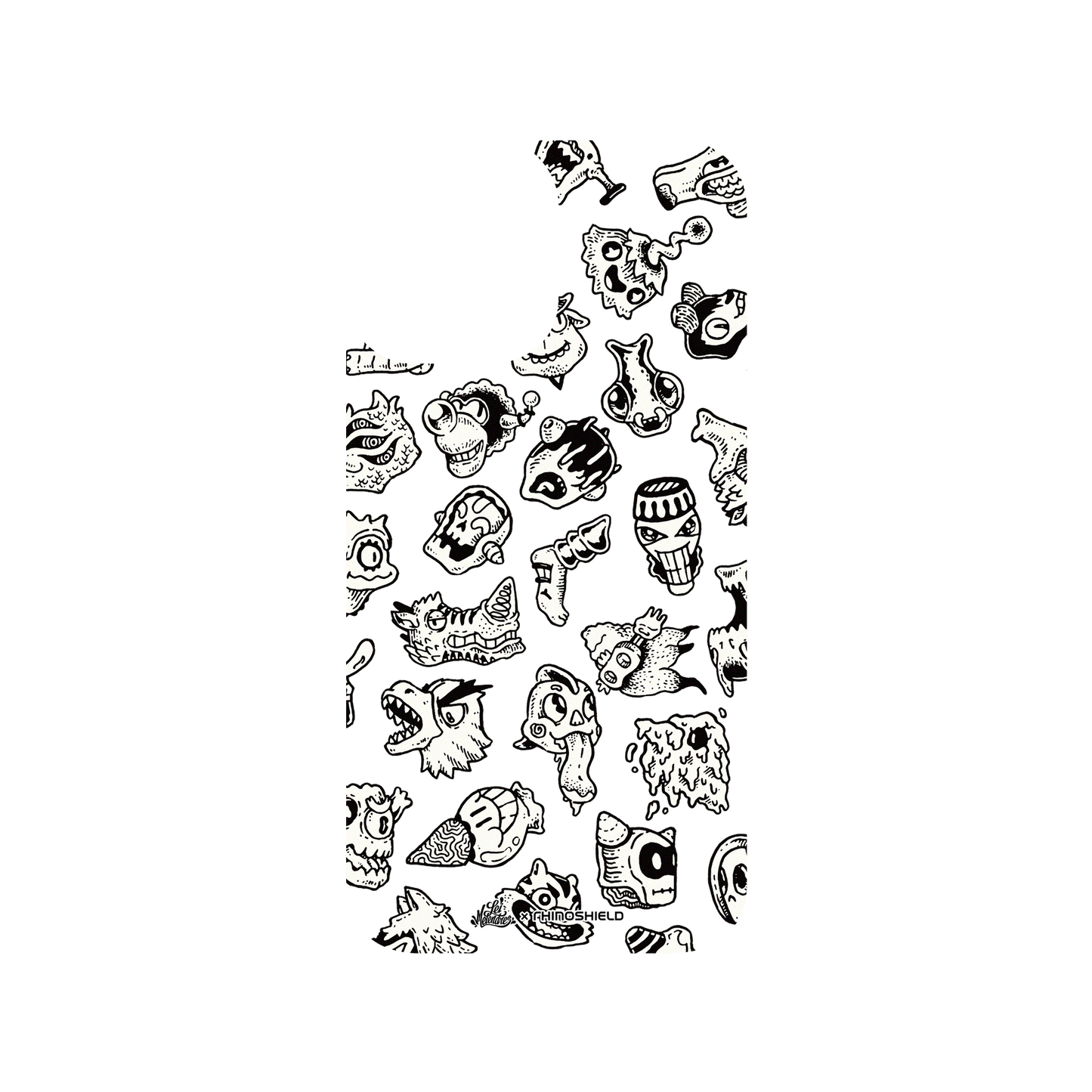 RhinoShield X Lei Melendres Clear iPhone 12 Case - Monster Head Collection