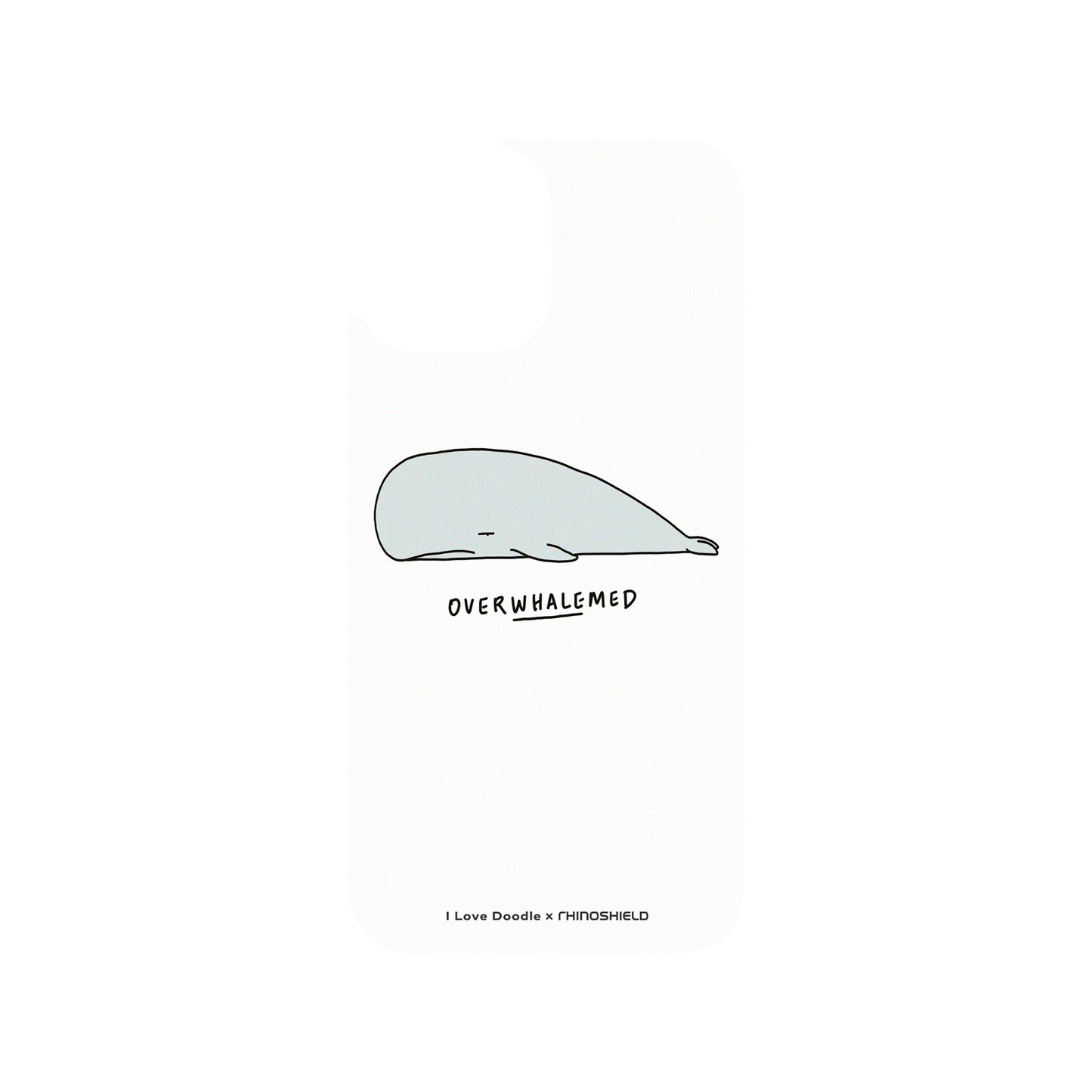 RhinoShield X I Love Doodle Clear iPhone 12 Pro Max Case - Overwhalemed