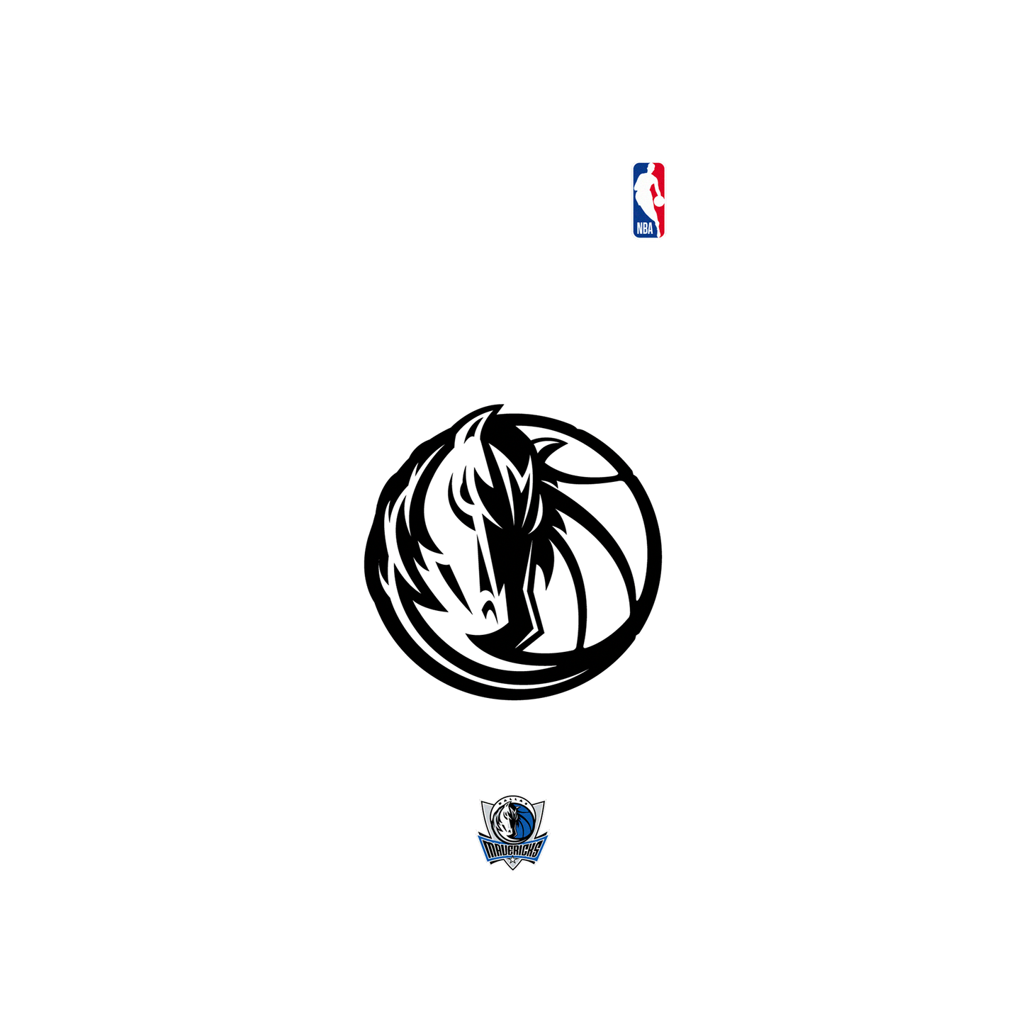 RhinoShield X NBA Clear iPhone 13 Case - Dallas Mavericks B&W