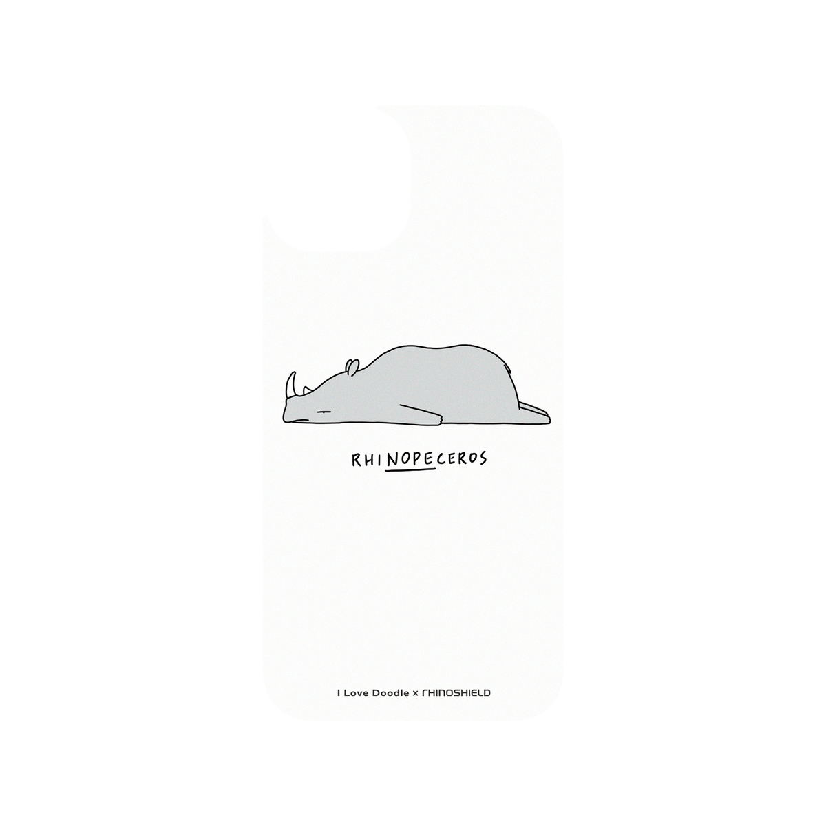 RhinoShield X I Love Doodle Clear iPhone 13 Case - Rhinopeceros