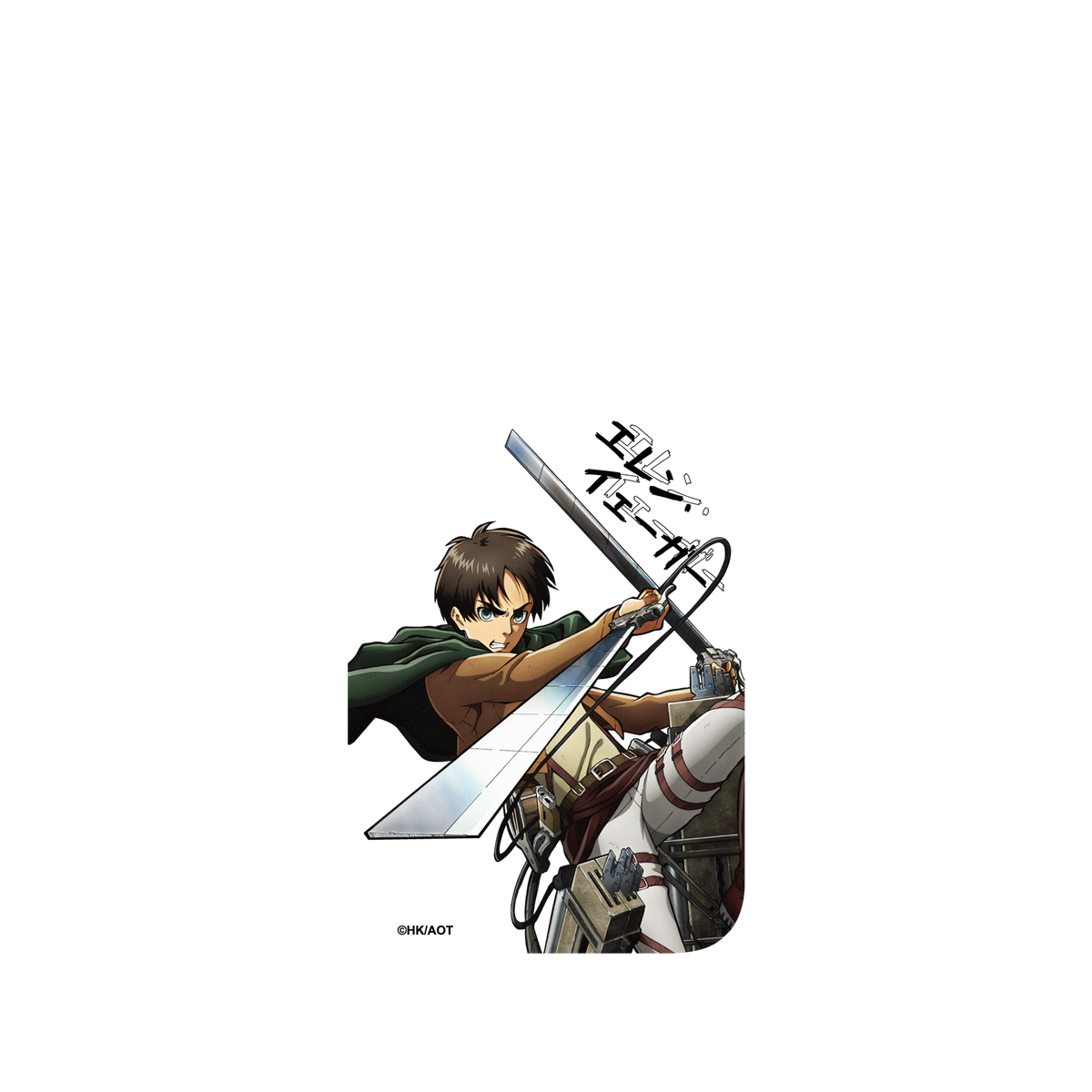 RhinoShield X Attack on Titan Clear iPhone 13 Case - Eren in Action