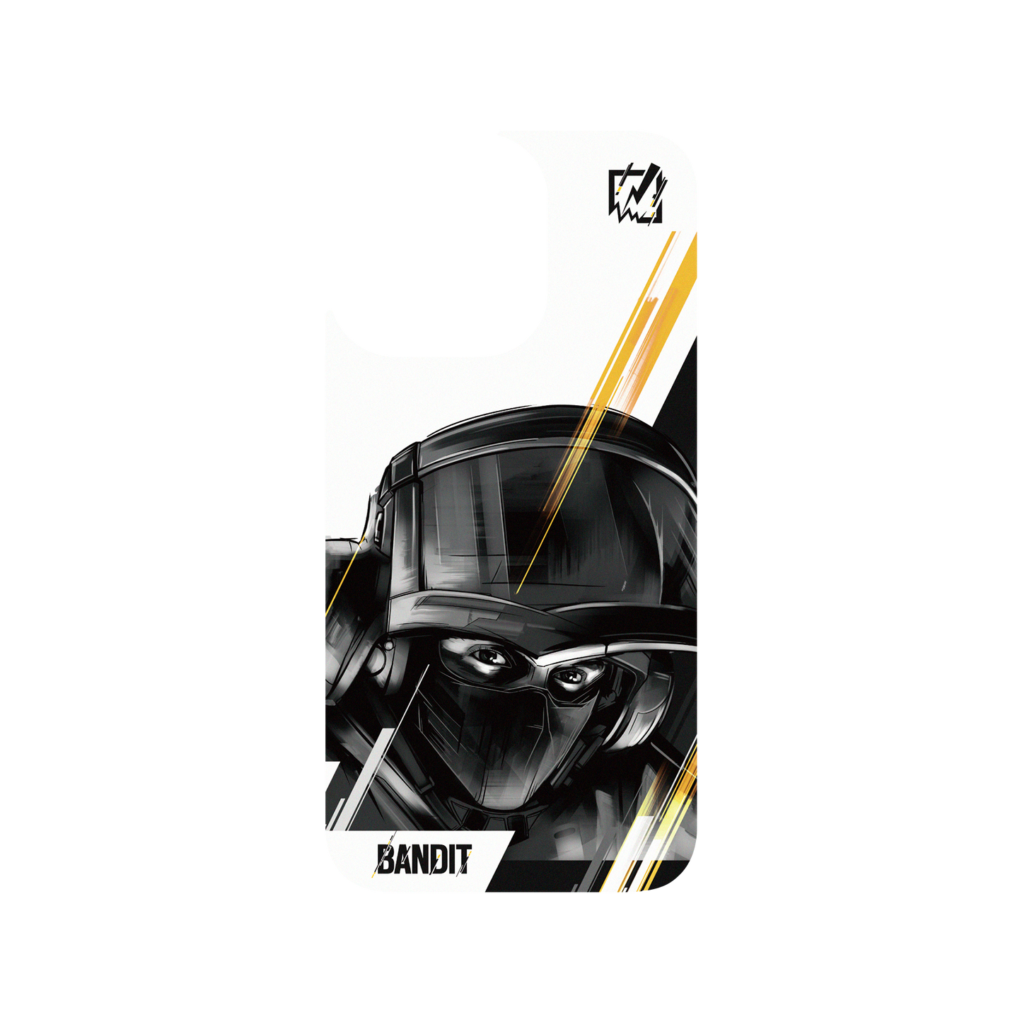 RHINOSHIELD X 6: Siege Clear Case (MagSafe compatible) iPhone 13 Pro - Bandit - Sketch
